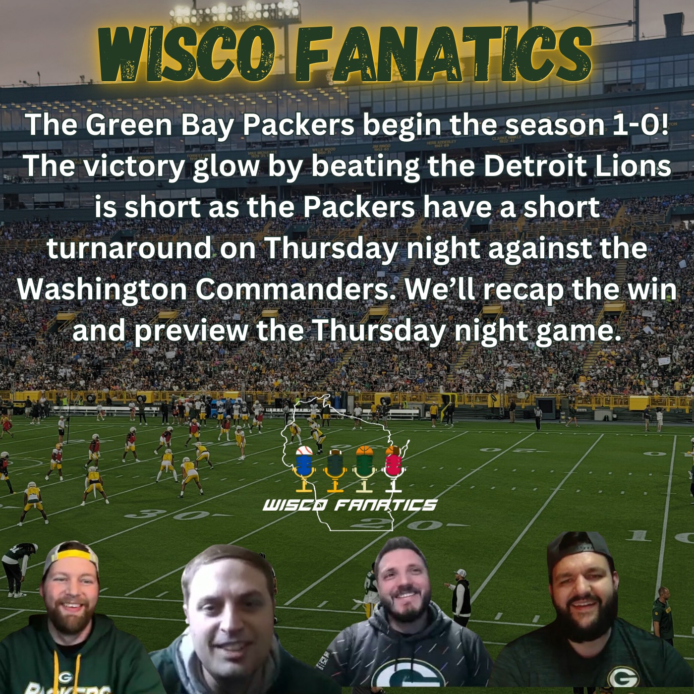 Packers start 1-0! Quick turnaround to Thursday episode artwork