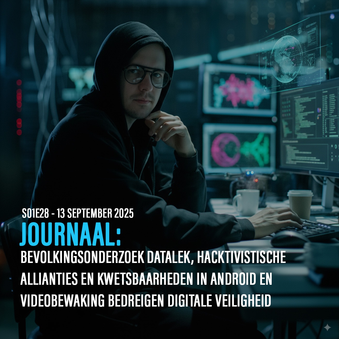 Bevolkingsonderzoek datalek, hacktivistische allianties en kwetsbaarheden in Android en videobewaking bedreigen digitale veiligheid episode artwork