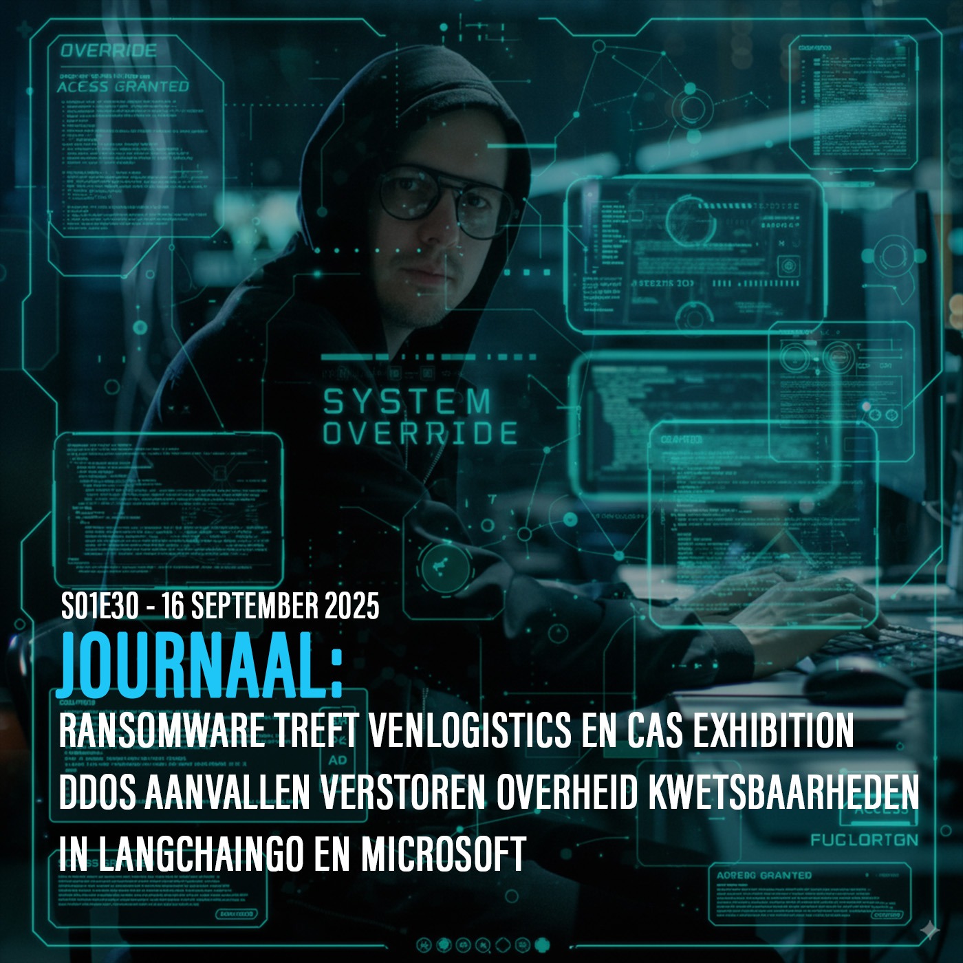 Ransomware treft Venlogistics en CAS EXhibition DDoS aanvallen verstoren overheid kwetsbaarheden in LangChainGo en Microsoft episode artwork