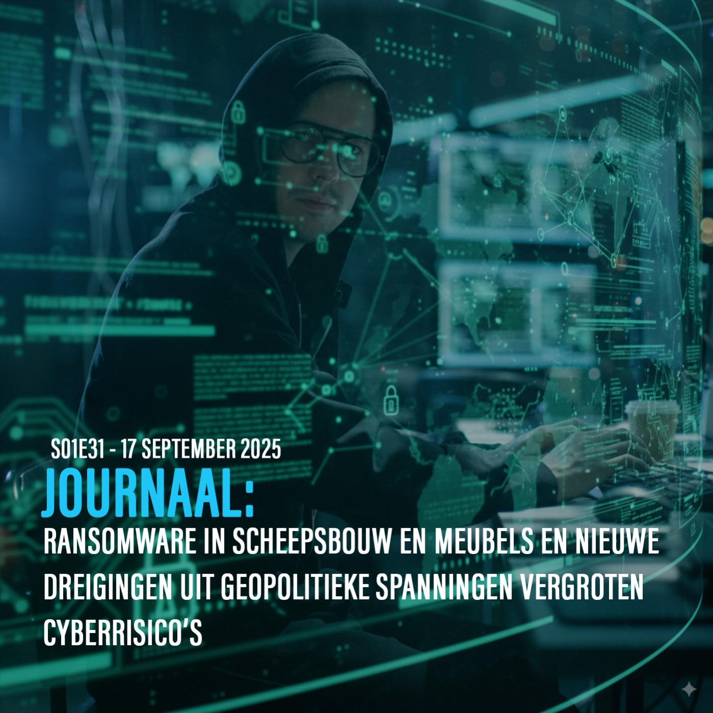 Ransomware in scheepsbouw en meubels en nieuwe dreigingen uit geopolitieke spanningen vergroten cyberrisico’s episode artwork