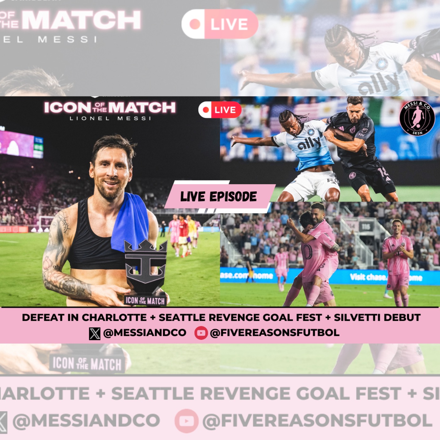 Messi & Co LIVE ‼ Charlotte Defeat + Seattle Revenge | Messi MOTM + Silvetti Debut 🇦🇷
