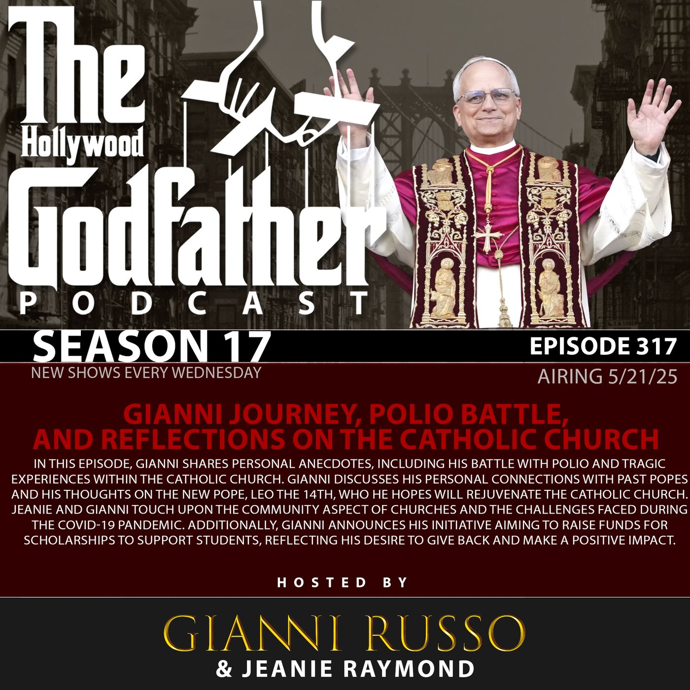 S17E317: Gianni Journey, Polio Battle, and Reflections on the Catholic Church