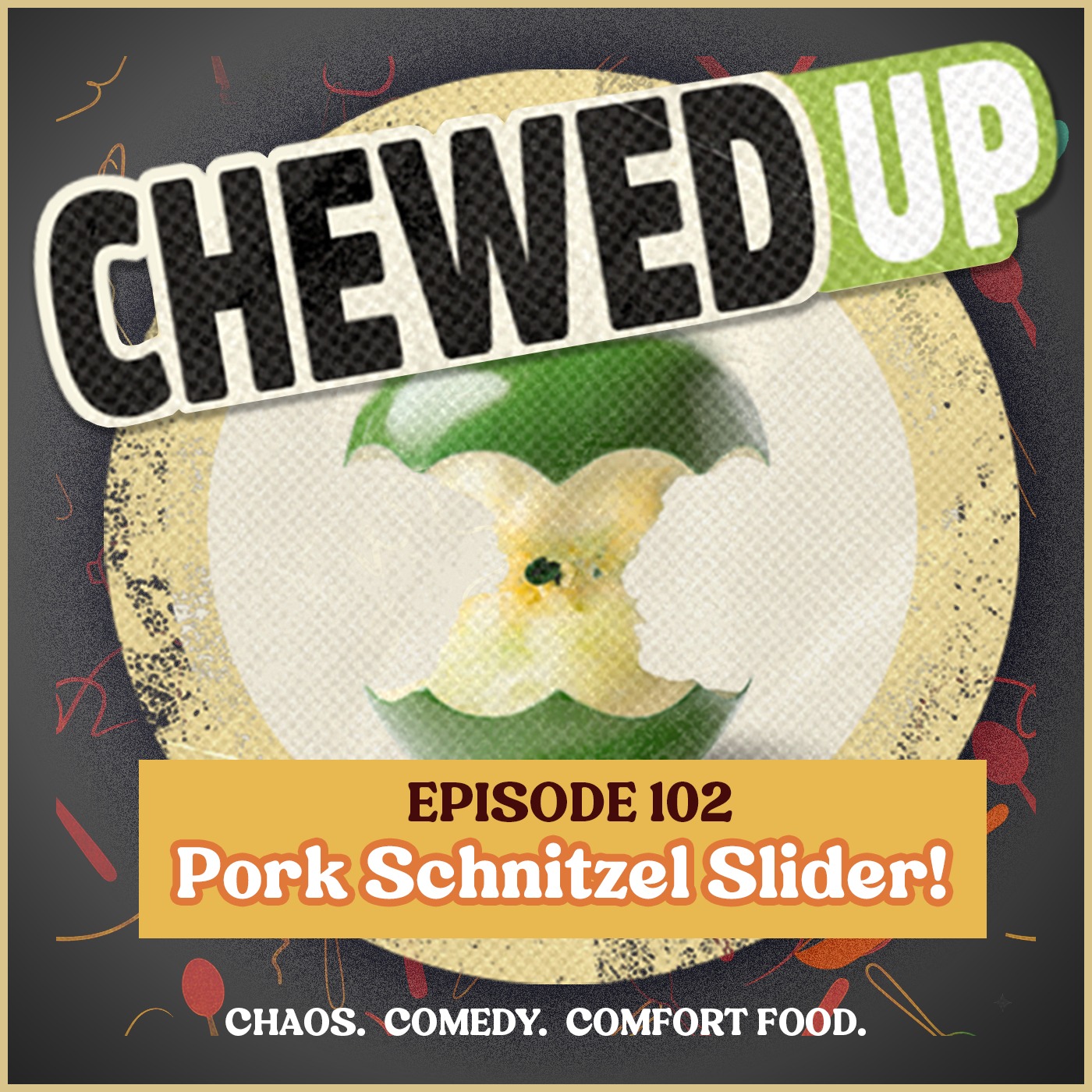 Tailgate-Ready Pork Schnitzel Sliders + Brussels Sprout Slaw | Chewed Up Podcast Ep. 102