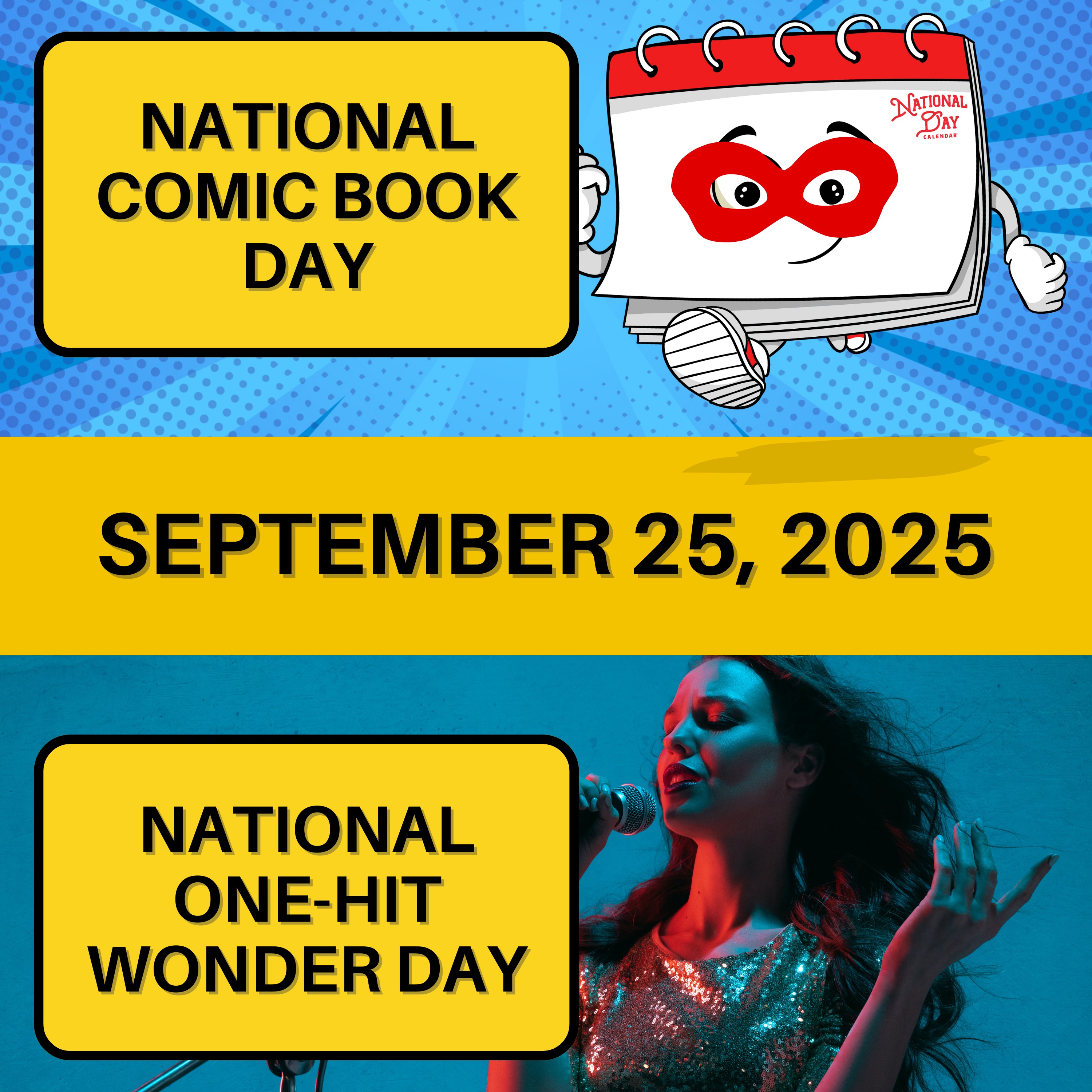National Comic Book Day & National One-Hit Wonder Day