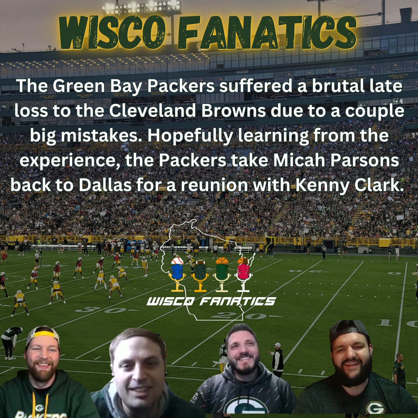 Packers suffer late loss, head to Dallas episode artwork