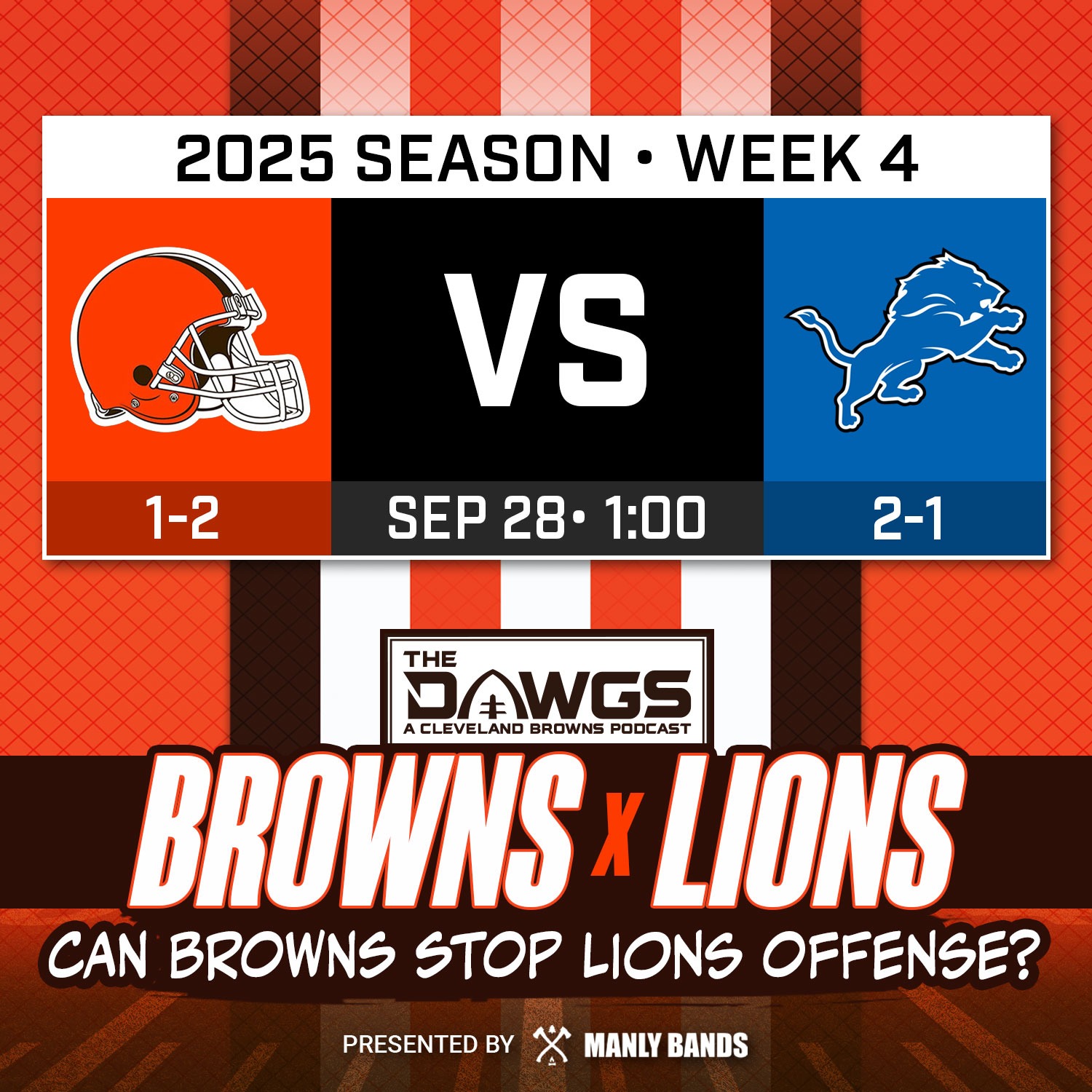 Browns x Lions: Game Preview - Can the Browns Overcome the Lions Offense? - Cleveland Browns Podcast for 9/25/25