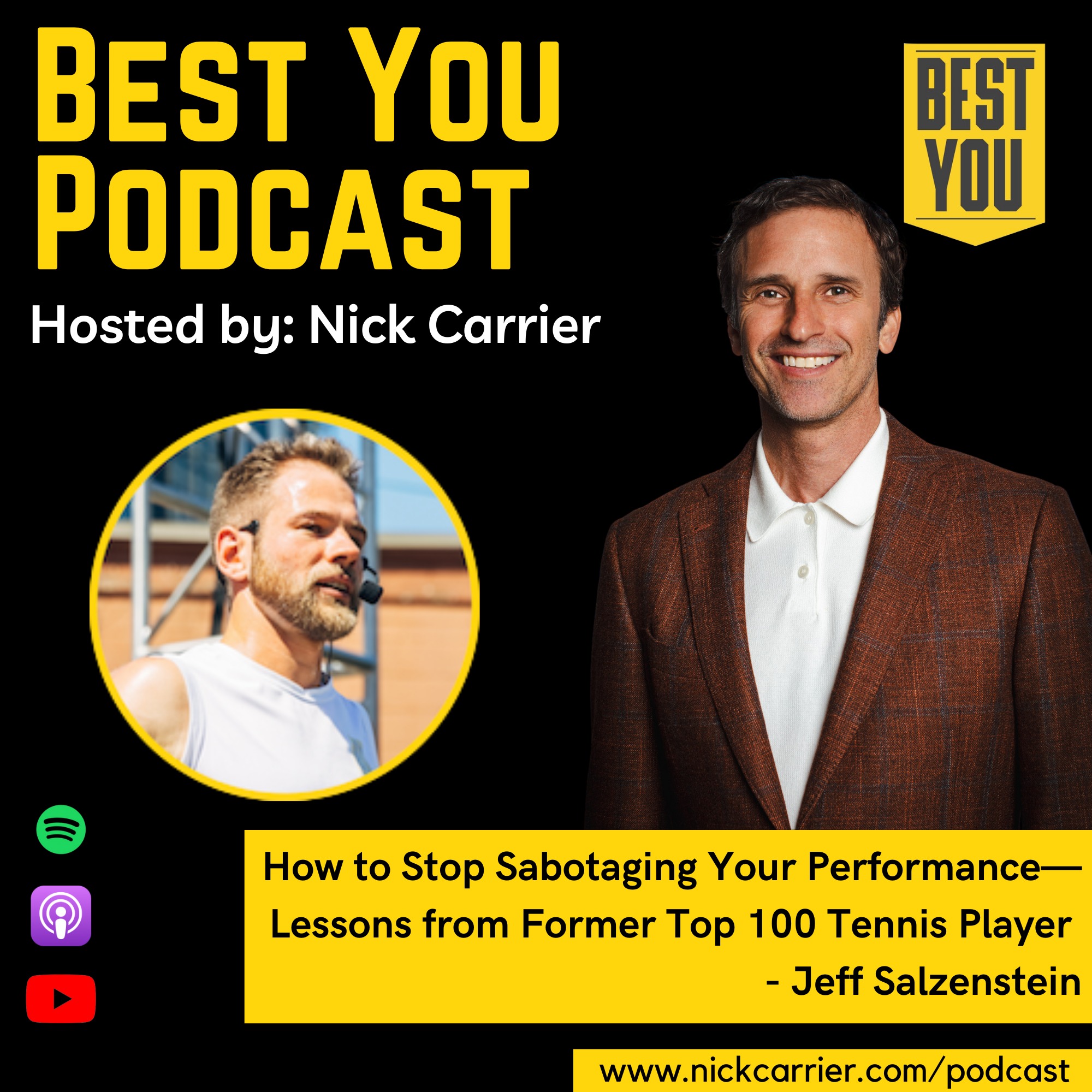 How to Stop Sabotaging Your Performance—Lessons from Former Top 100 Tennis Player - Jeff Salzenstein episode artwork