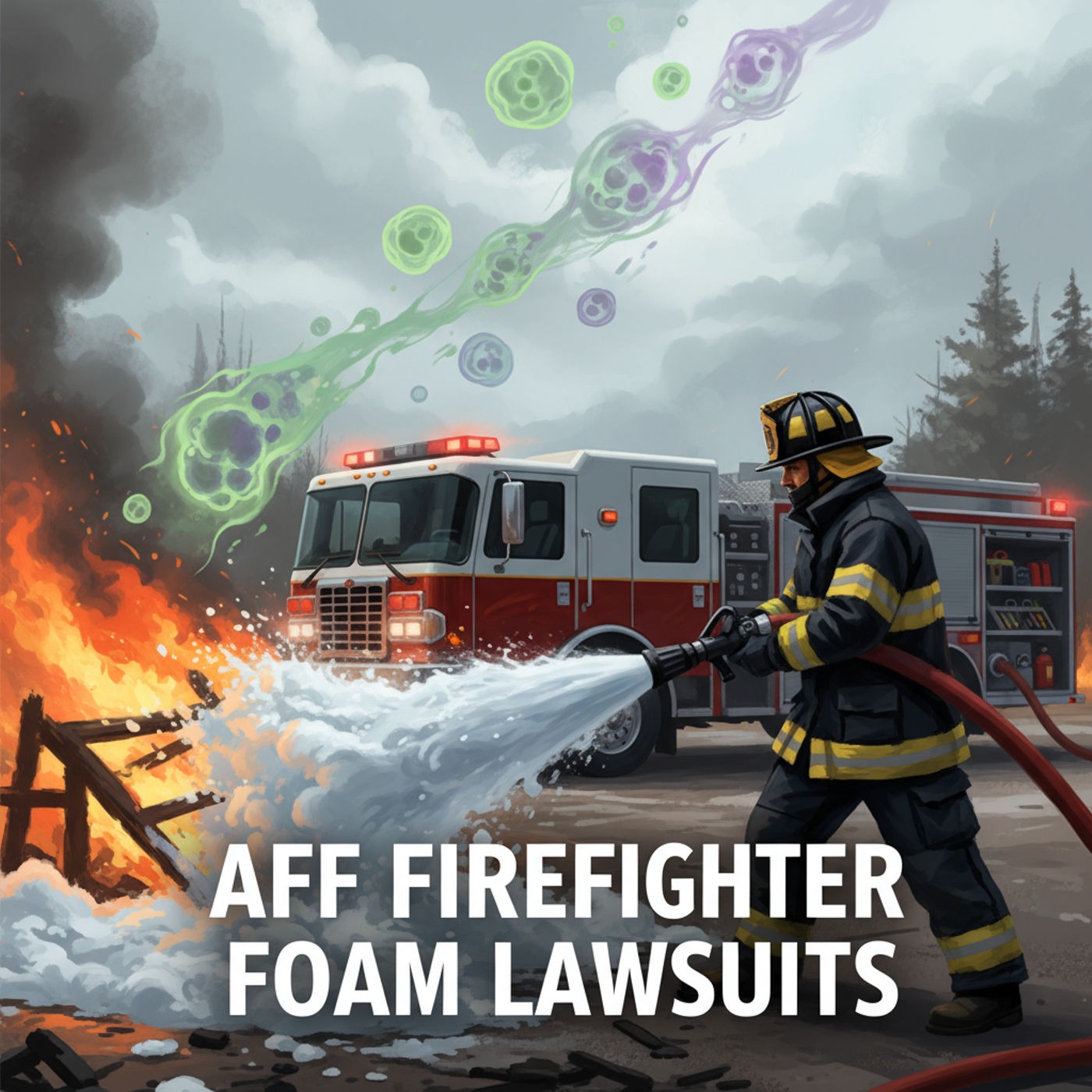 AFFF Firefighter Foam Cancer Lawsuits: Firefighting Heroes Exposed, PFAS Chemicals, Kidney & Testicular Cancer, and Multi-Billion Dollar Legal Battles. episode artwork