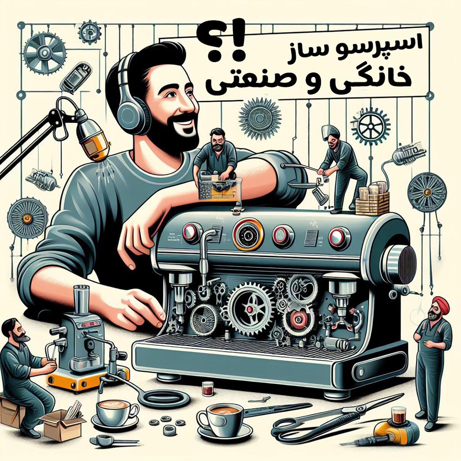 تفاوت اسپرسو ساز صنعتی و خانگی