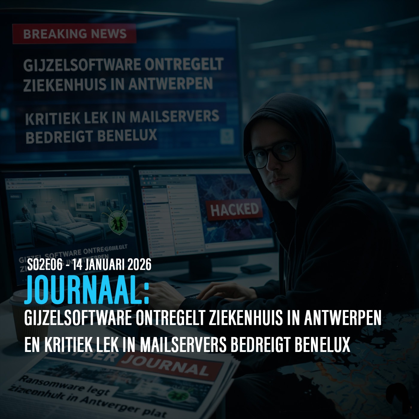 Gijzelsoftware ontregelt ziekenhuis in Antwerpen en kritiek lek in mailservers bedreigt Benelux episode artwork