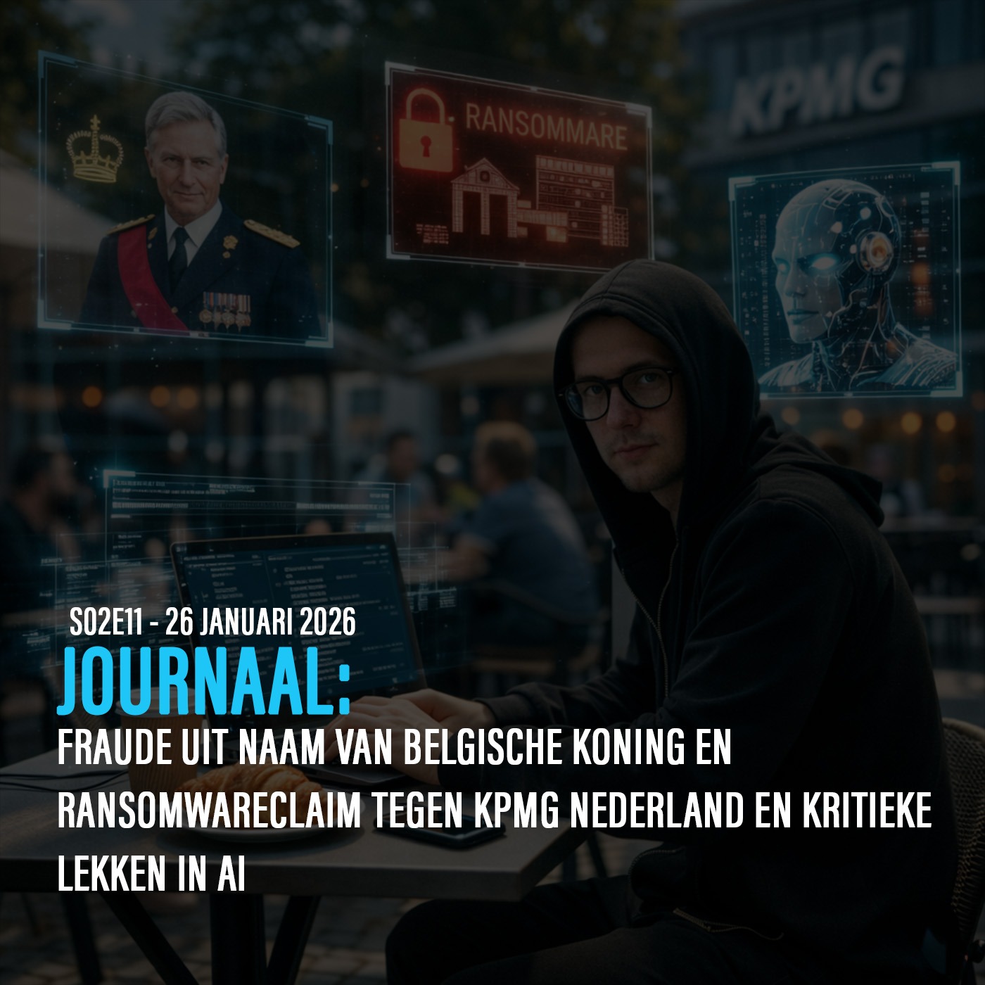 DE ANALYSE: Fraude uit naam van Belgische koning en ransomwareclaim tegen KPMG Nederland en kritieke lekken in AI episode artwork
