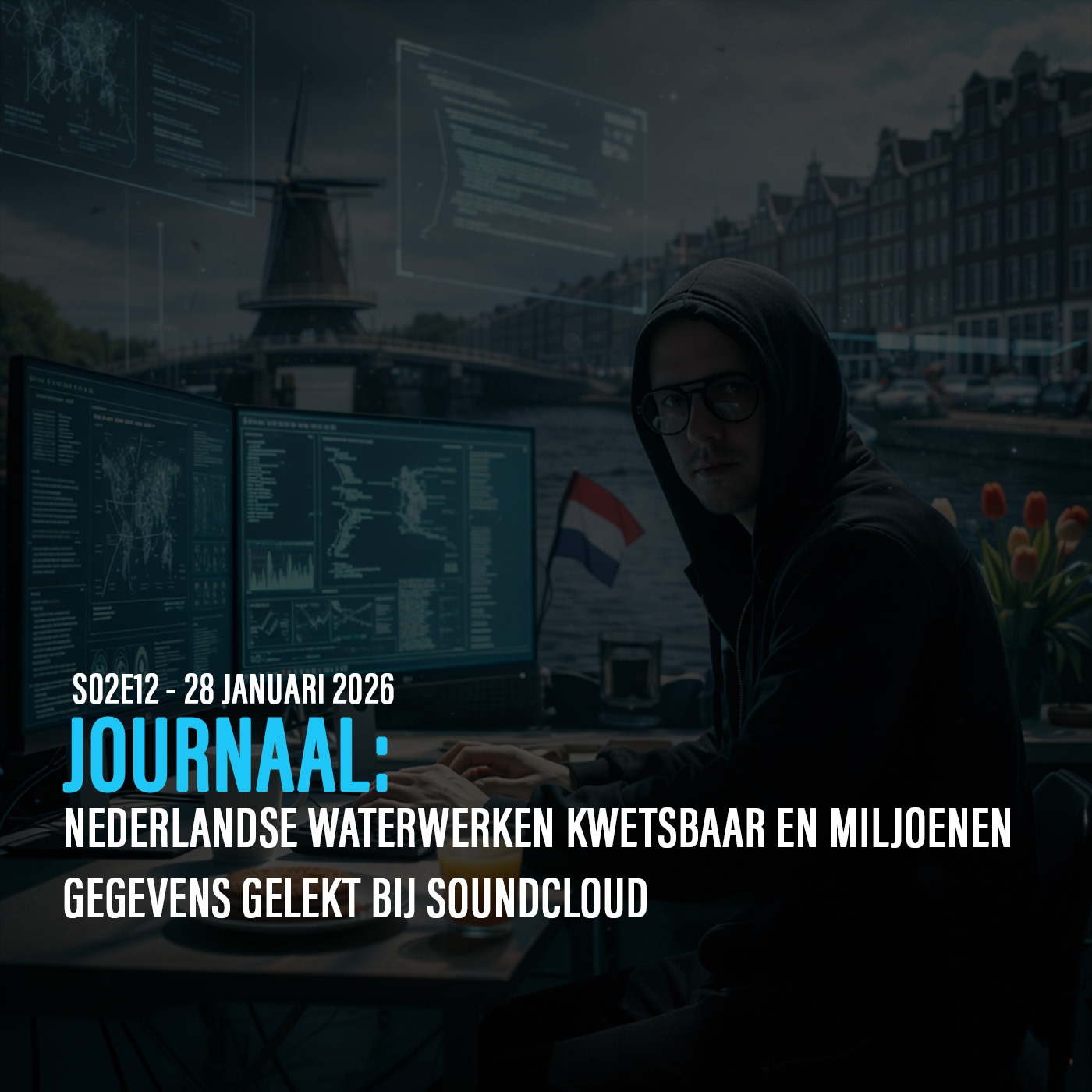 HET JOURNAAL: Nederlandse waterwerken kwetsbaar en miljoenen gegevens gelekt bij SoundCloud episode artwork