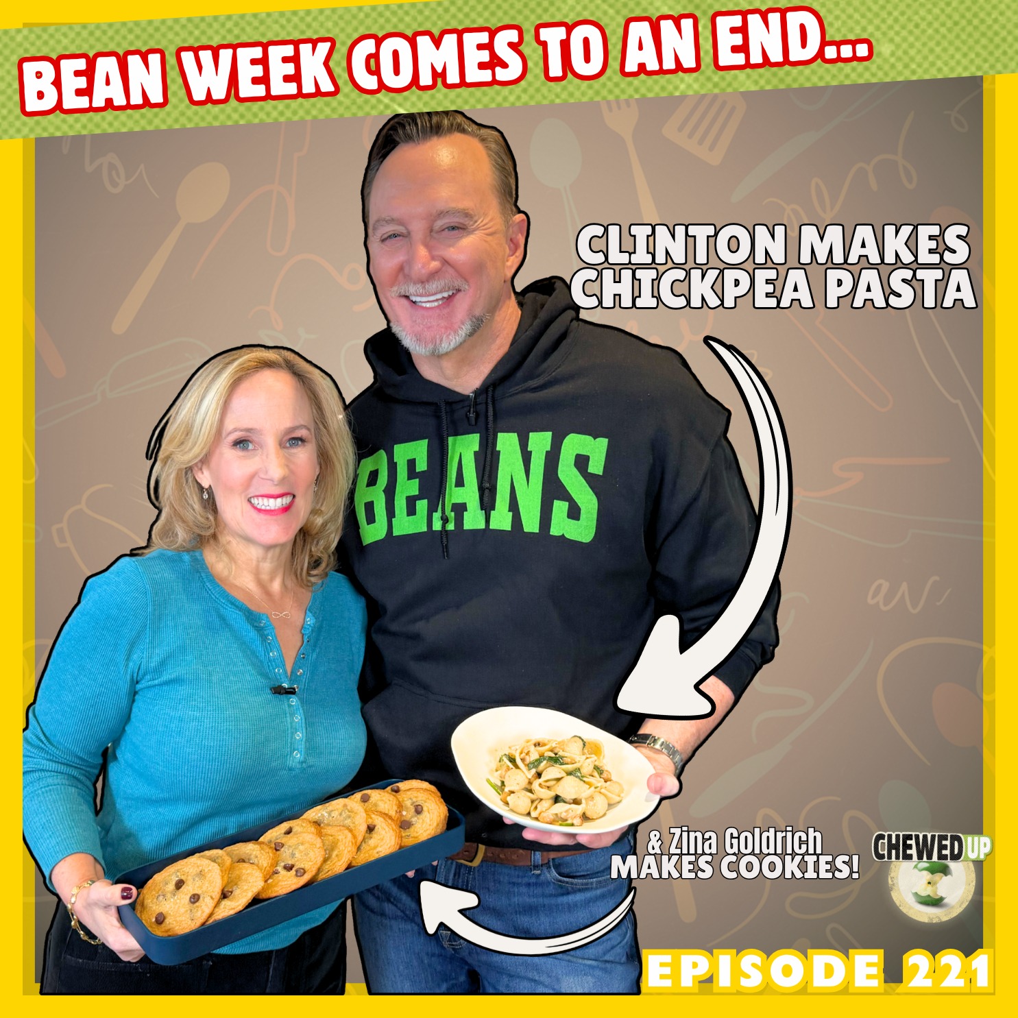 The Bean Week Finale No One Saw Coming | Chickpea Pasta, Chocolate Chip Cookies and a Composer
