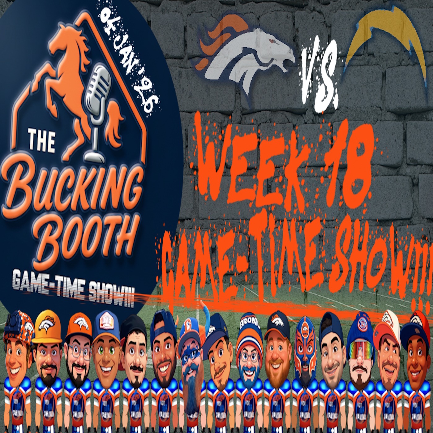 Broncos Vs Chargers Week 18 Game-Time Show!!! | THE BUCKING BOOTH episode artwork