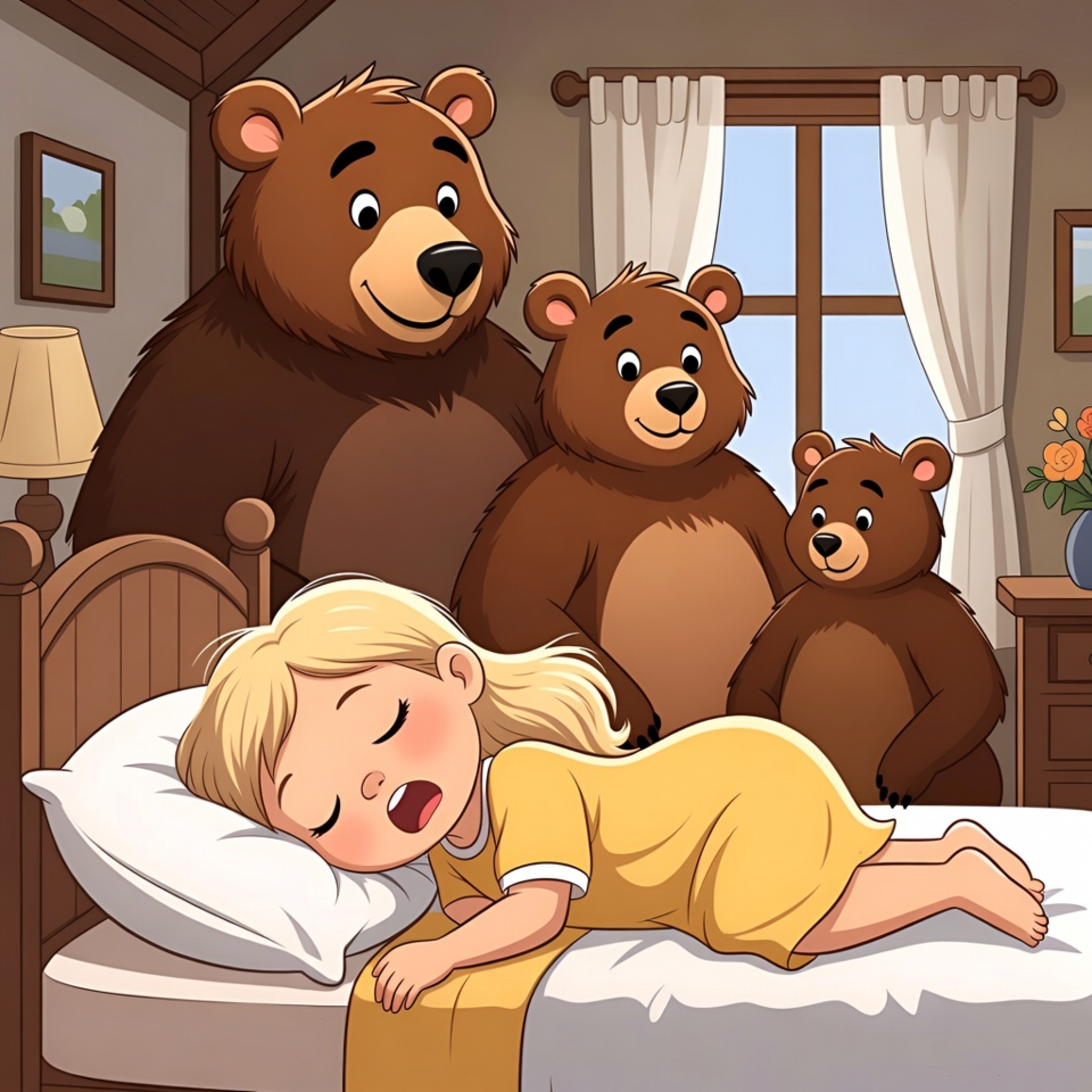 GOLDILOCKS Bedtime Story 🐻 Goldilocks and the Three Bears: The Night of the Quiet Cabin