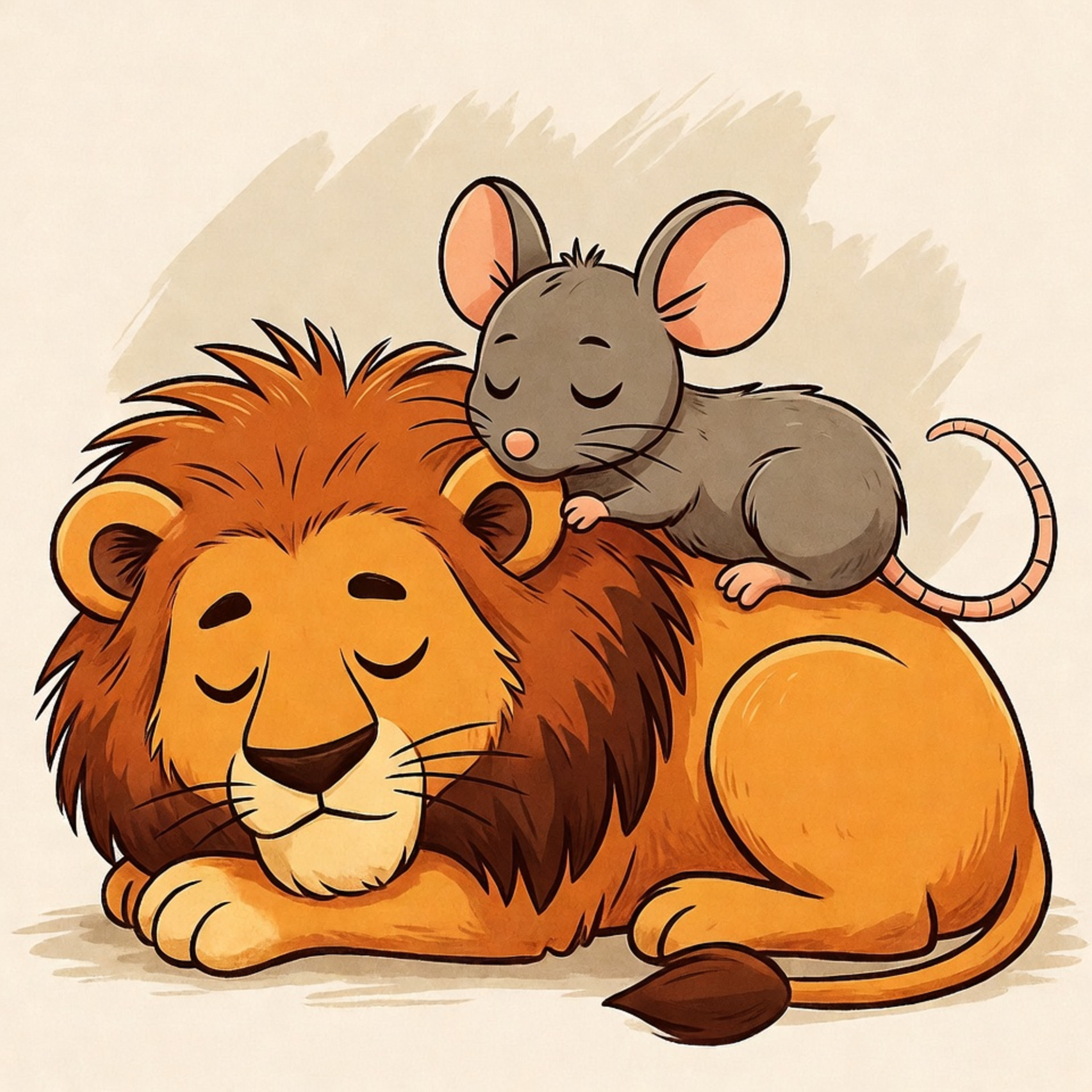 AESOP'S FABLES Bedtime Story 🦁 The Lion and the Mouse