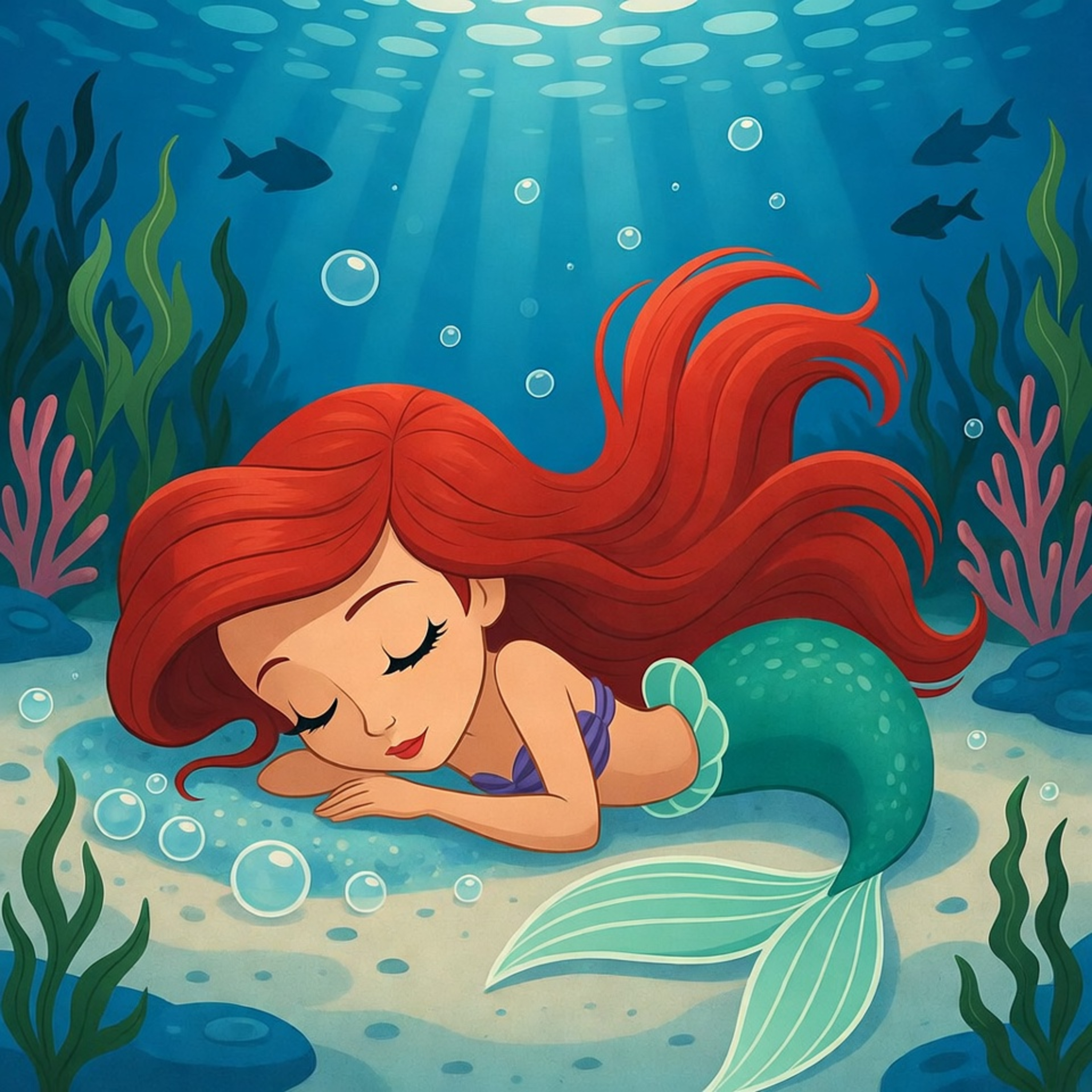 THE LITTLE MERMAID Bedtime Story ๐งโโ๏ธ Ariel and the Hush Beneath the Waves