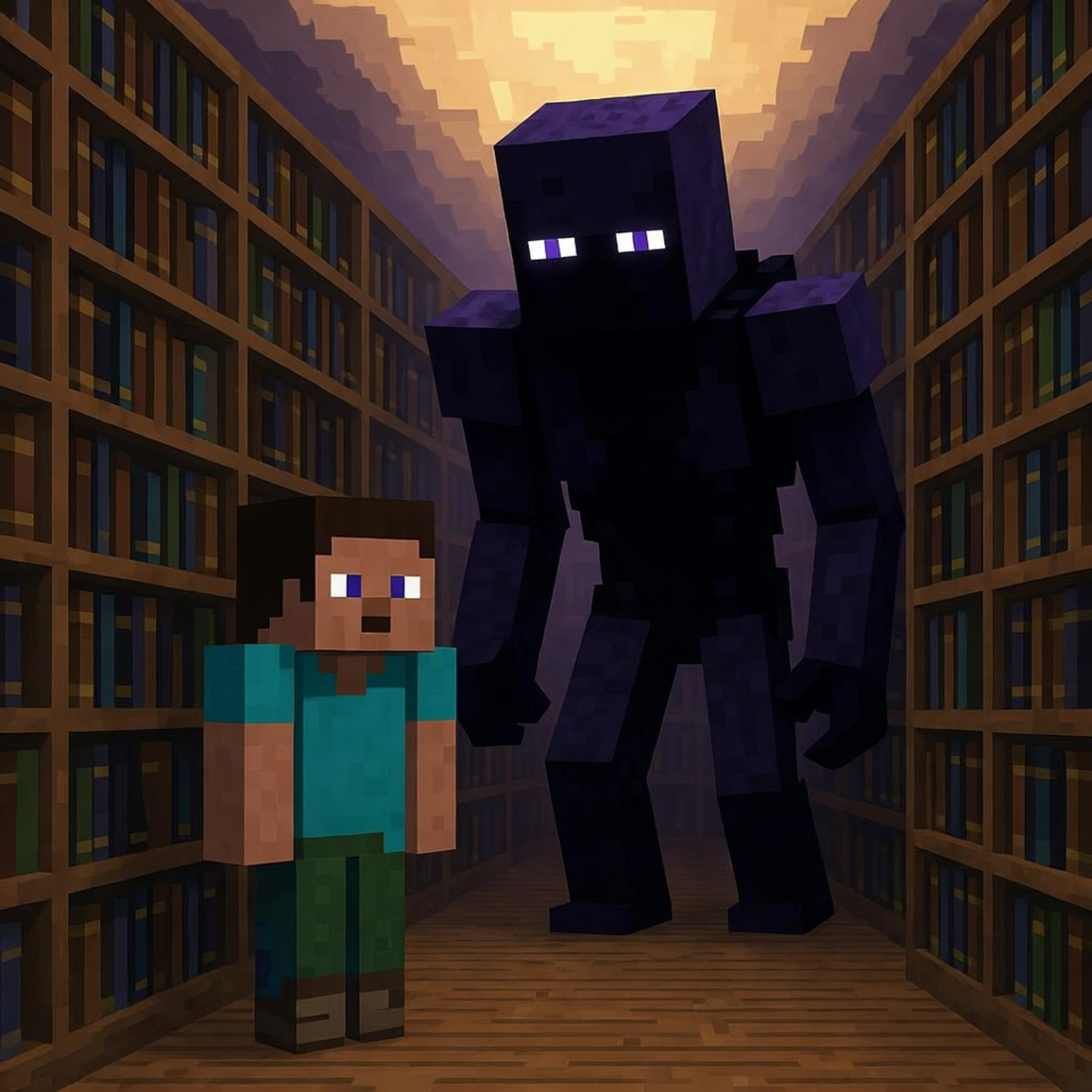 MINECRAFT Bedtime Story 🧱 Steve and the Warden's Quiet Library