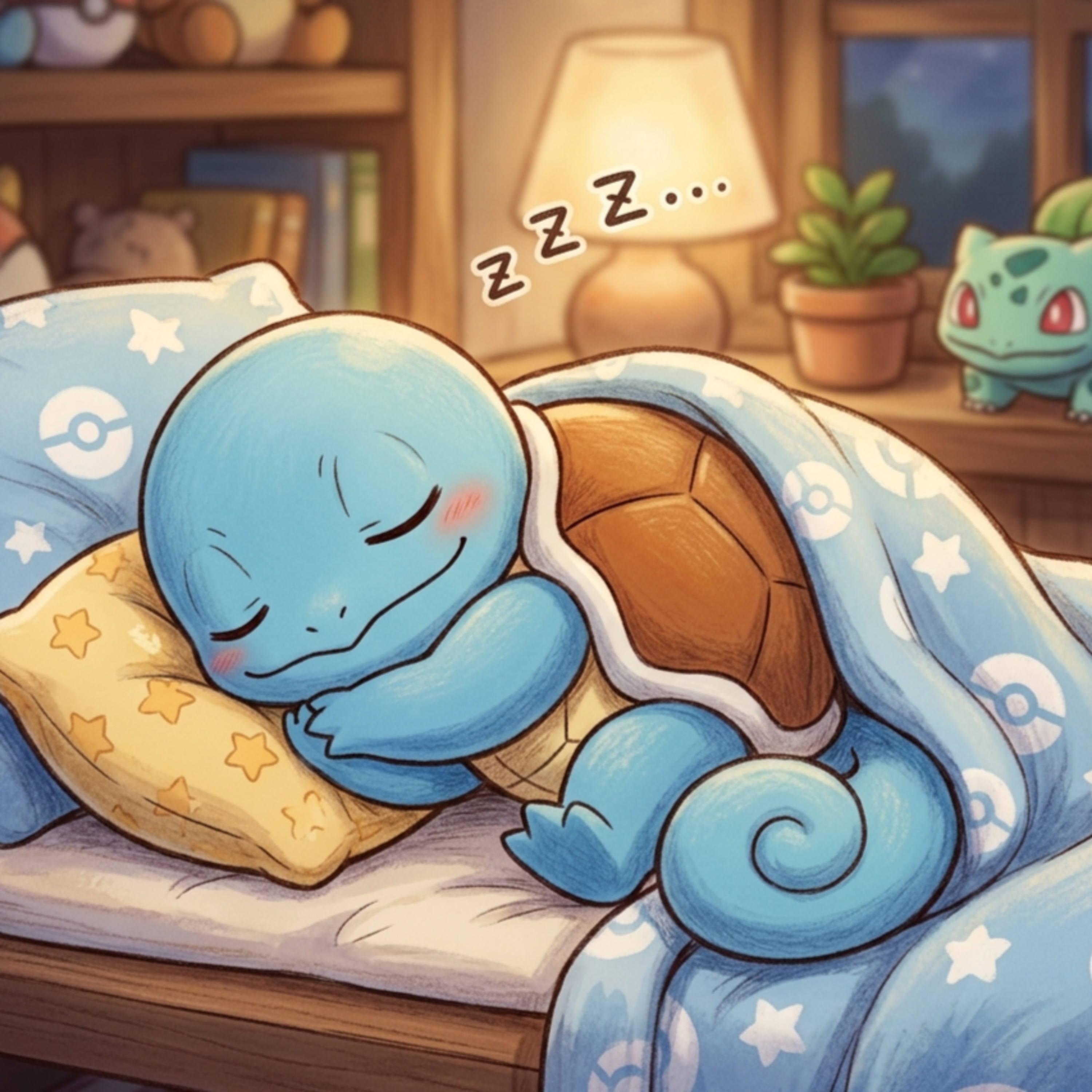 POKEMON Bedtime Story ๐ Squirtle and the Gentle Ocean Lullaby