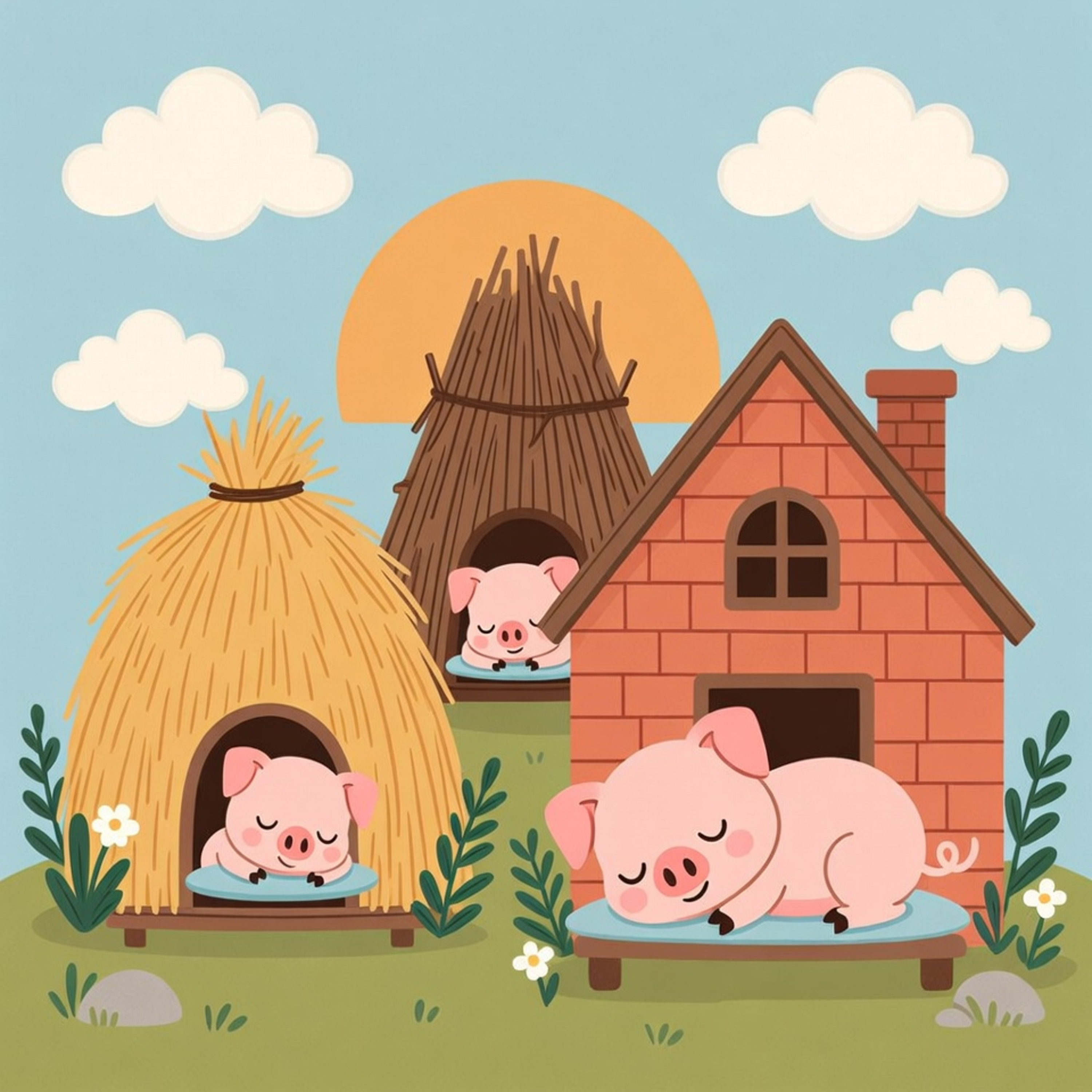 THREE LITTLE PIGS Bedtime Story 🐷 The Three Little Pigs and the House That Held