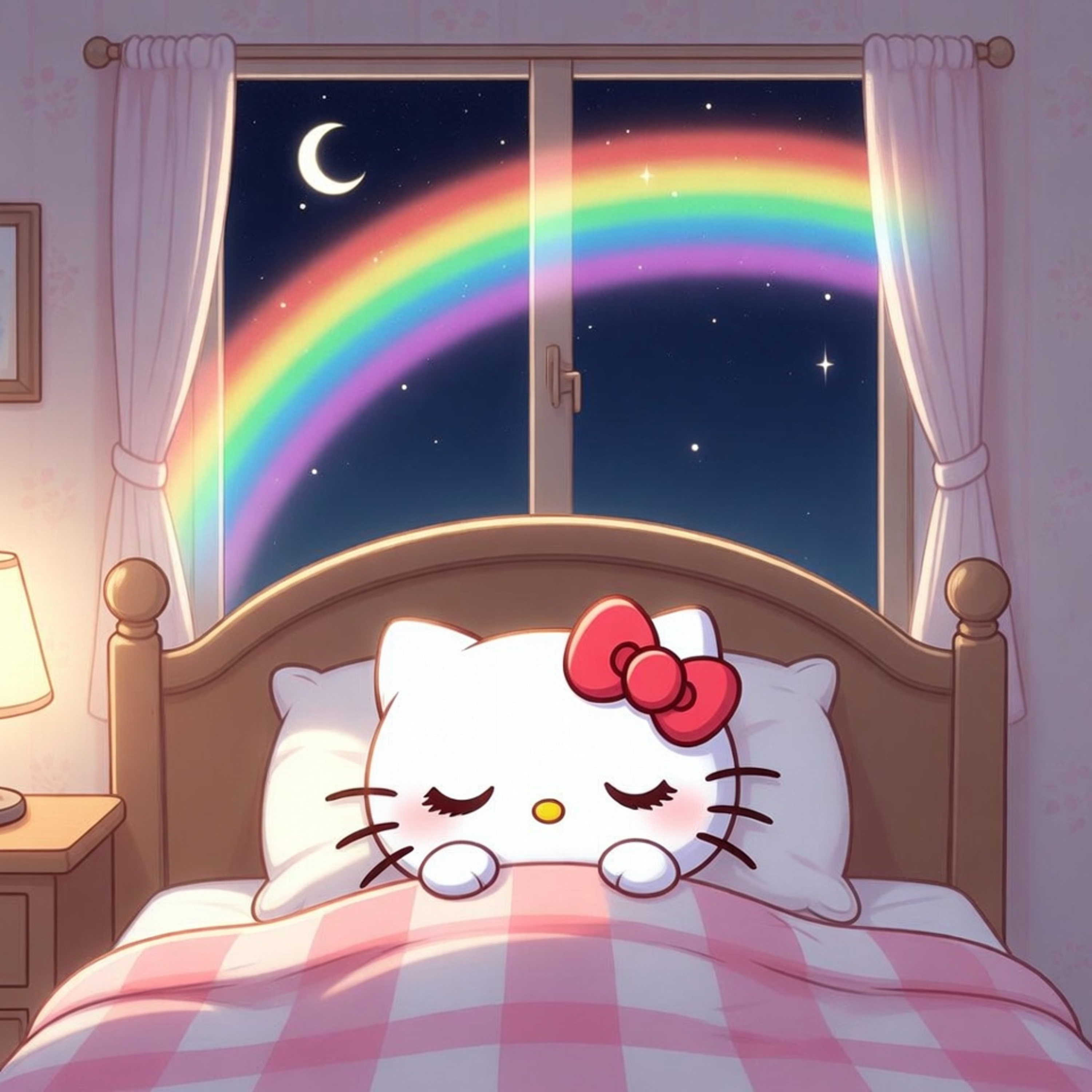 HELLO KITTY Bedtime Story 🌈 Hello Kitty and the Moonbow