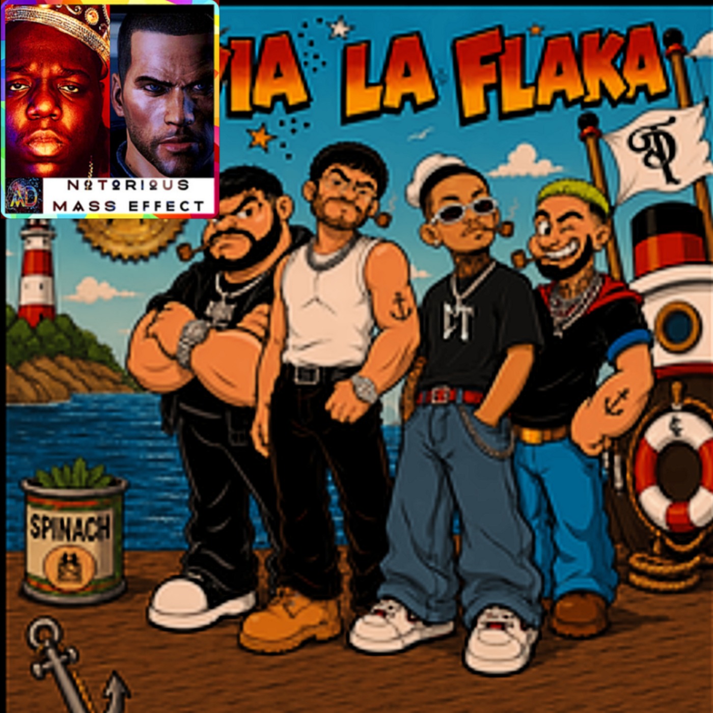 "NATANAEL CANO, TITO DOUBLE P, VICTOR MENDIVIL, & OLIVIA LA FLAKA"