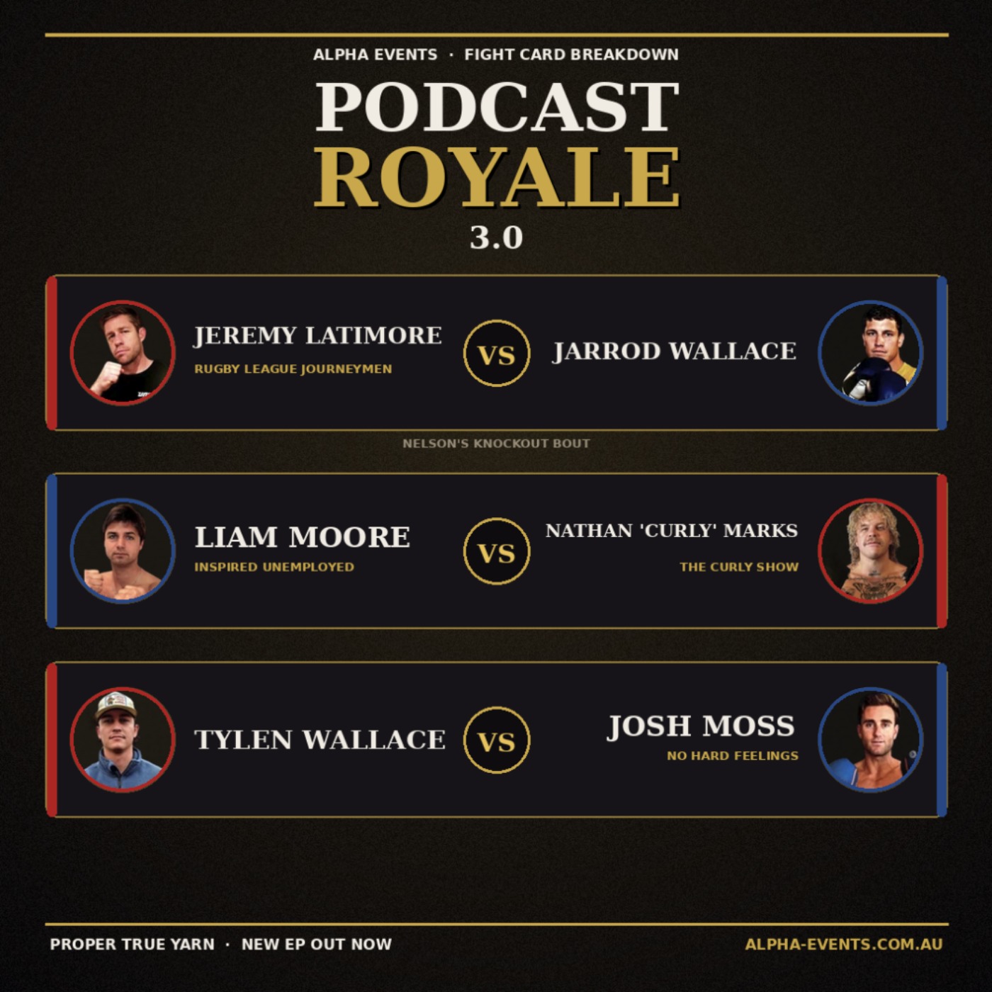 Cowboy vs Love Islander,  Liam Vs Curly & Nelson's Knockouts | Fights 9, 10 & 11 | Podcast Royale 3.0