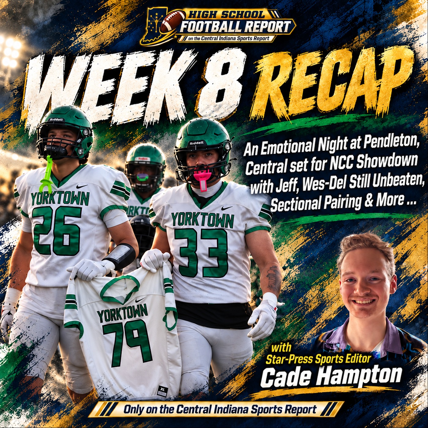 Week 8 Recap: Delaware County Recap + Sectional Draw Reaction with Cade Hampton (The HS Football Report, 3.77.2) episode artwork