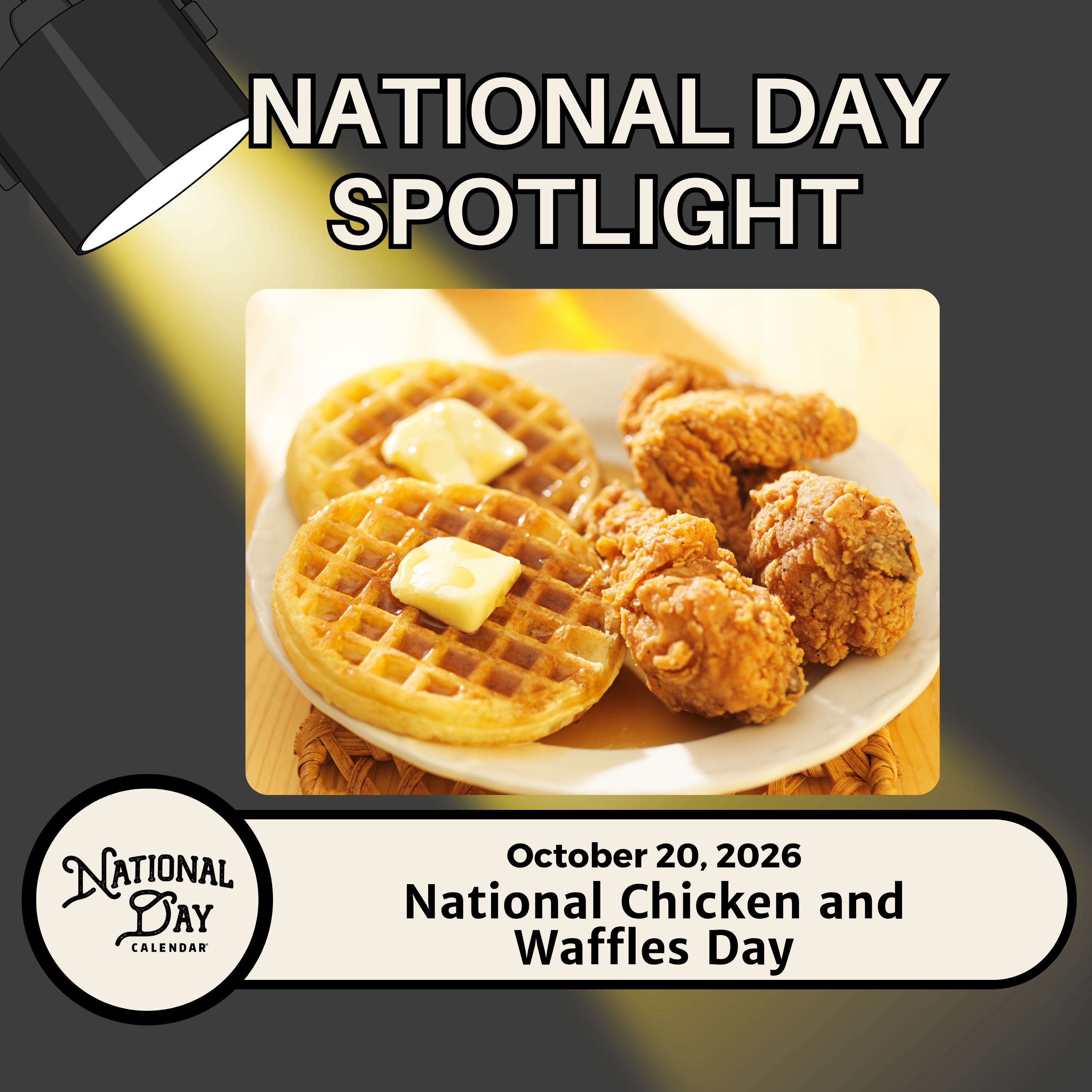 National Chicken and Waffles Day episode artwork