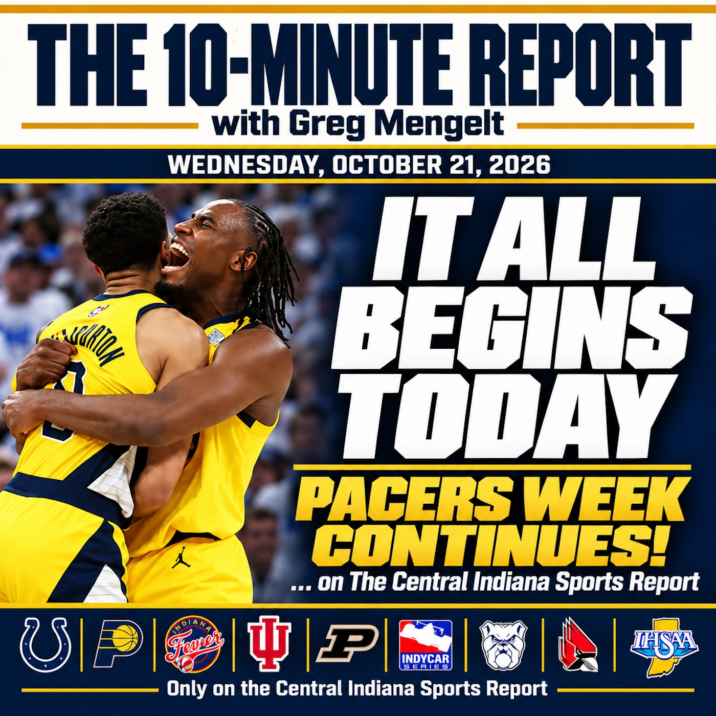 The 10-Minute Report with Greg Mengelt (Wednesday, Oct. 21, 2026, 3.93) episode artwork