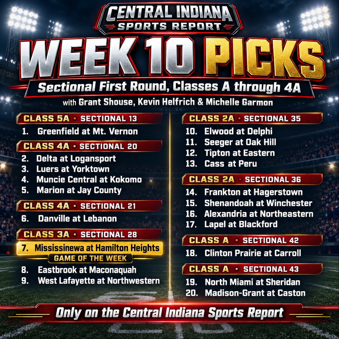 Week 10 Previews & Predictions with Grant Shouse, Kevin Helfrich & Michelle Garmon (3.97) episode artwork
