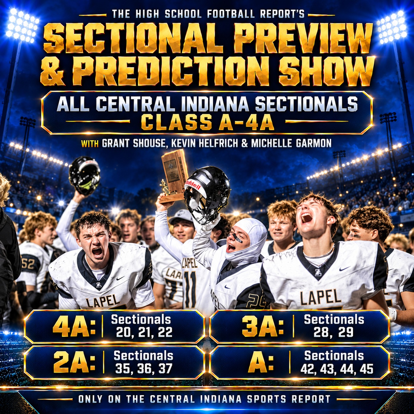 Sectional Previews & Predictions with Michelle Garmon, Grant Shouse & Kevin Helfrich (The HS Football Report, 3.98) episode artwork