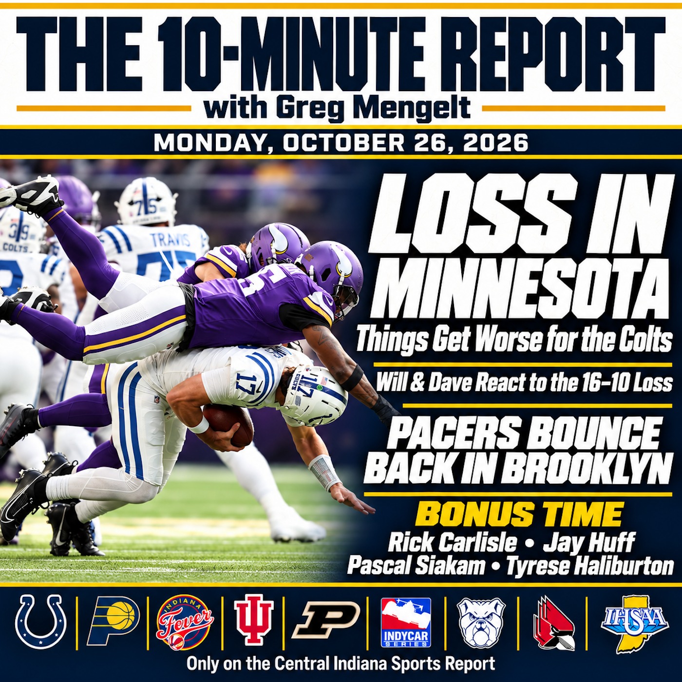 The 10-Minute Report with Greg Mengelt (Monday, October 26, 2026) episode artwork