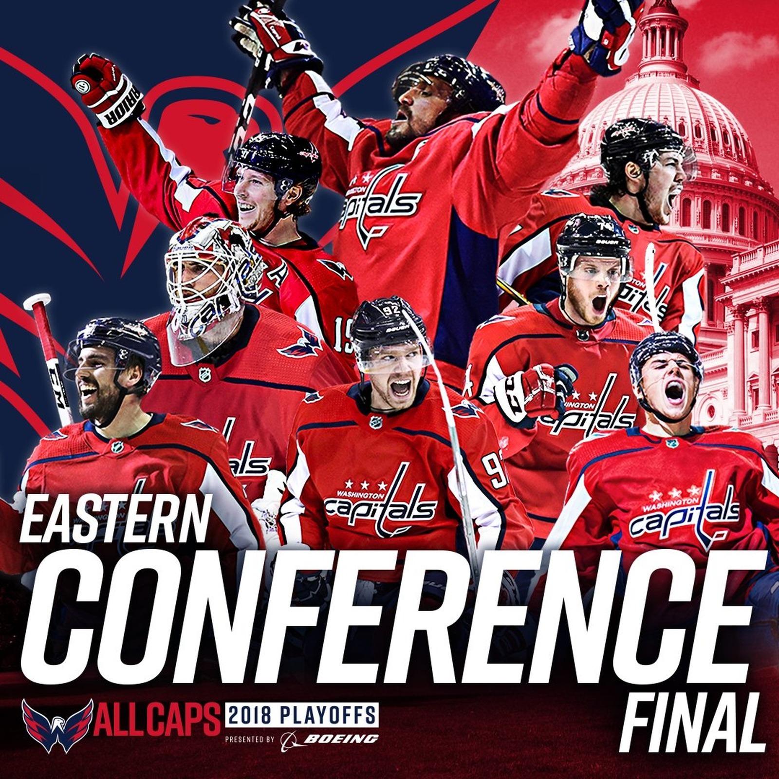 Artwork for Capitals Win; Beat Pens in Overtime; Next Stop Tampa