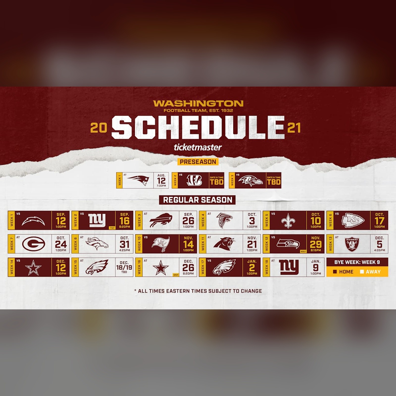 Artwork for The Football Team 2021 Season Preview