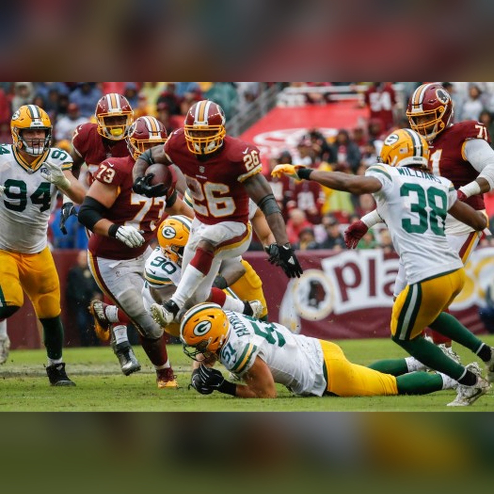 Artwork for Redskins Stuff the Packers; Peterson Rumbles On; Defense May Be Elite