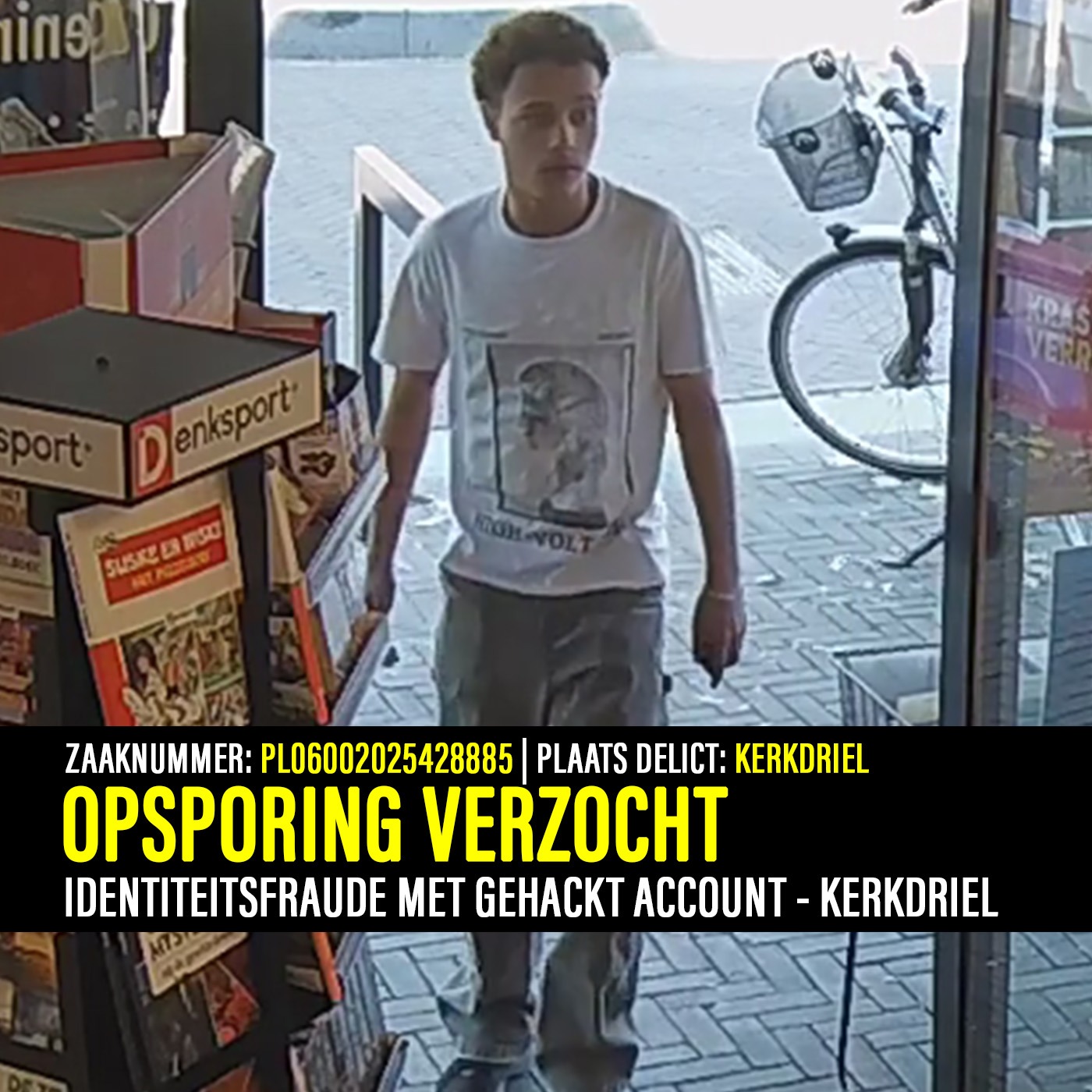 OPSPORING: IDENTITEITSFRAUDE MET GEHACKT ACCOUNT - KERKDRIEL episode artwork