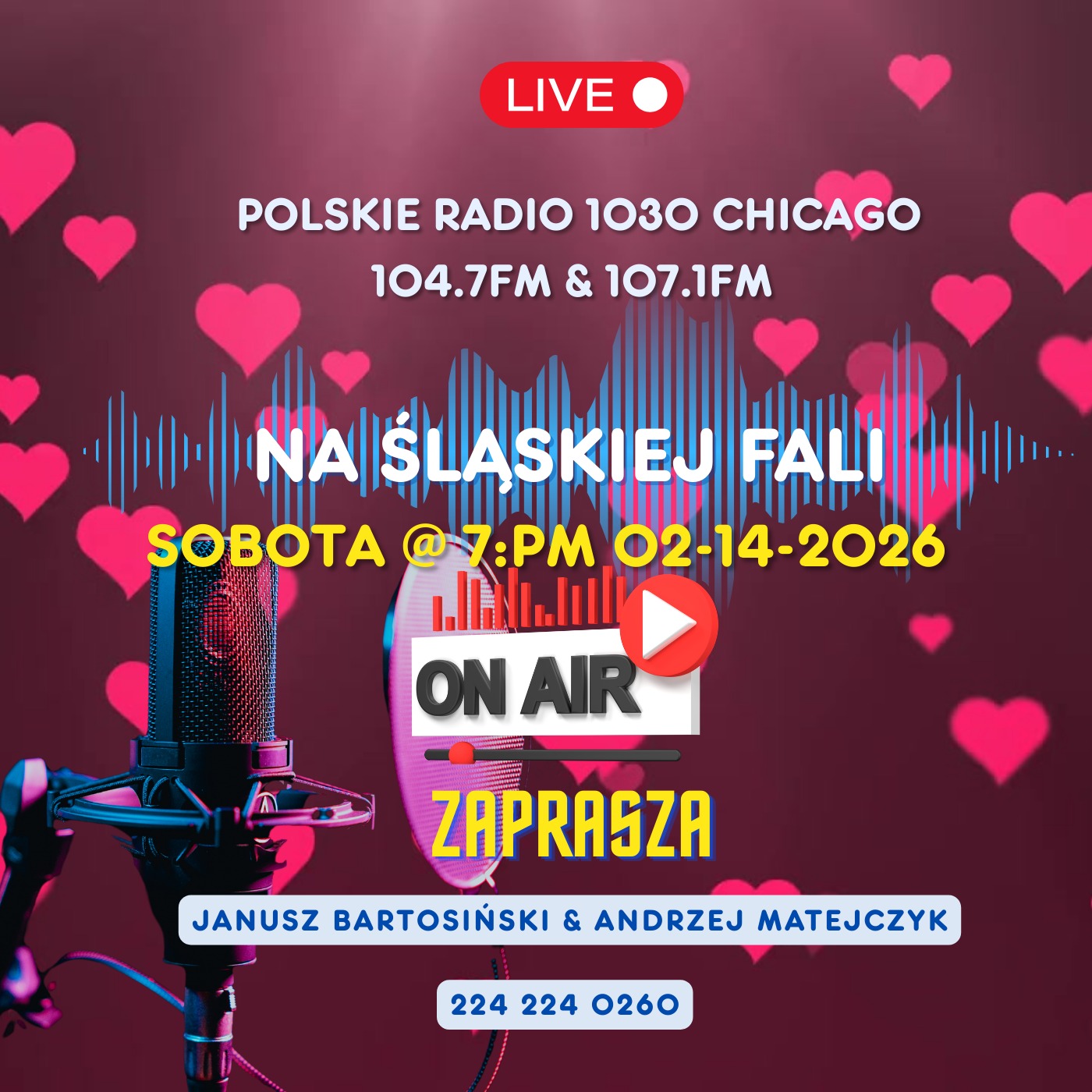 Zapraszamy serdecznie do wysłuchania Walentynkowej audycji „Na Śląskiej Fali” w Polskim Radiu 1030! ❤️ episode artwork