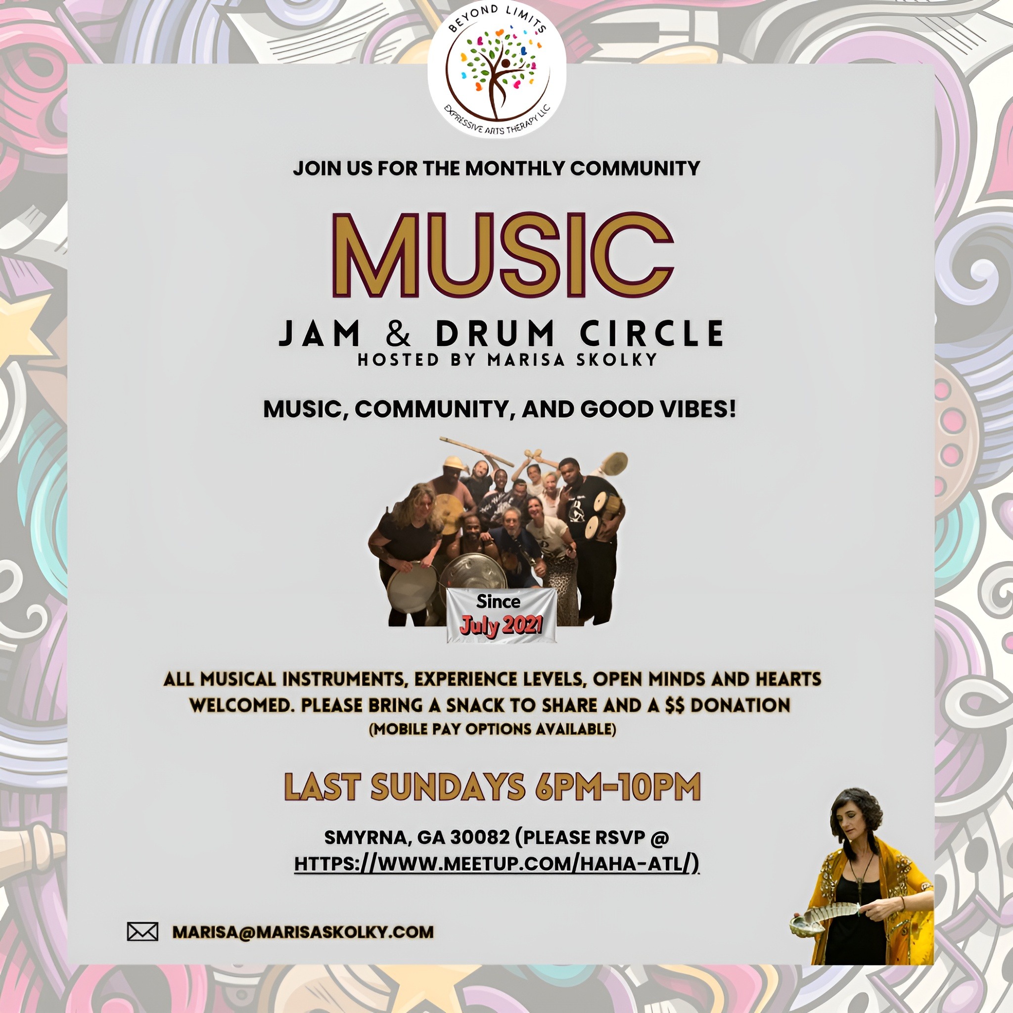 2025.12.28 Beyond Limits Expressive Arts Therapy Music Jam & Drum Circle episode artwork