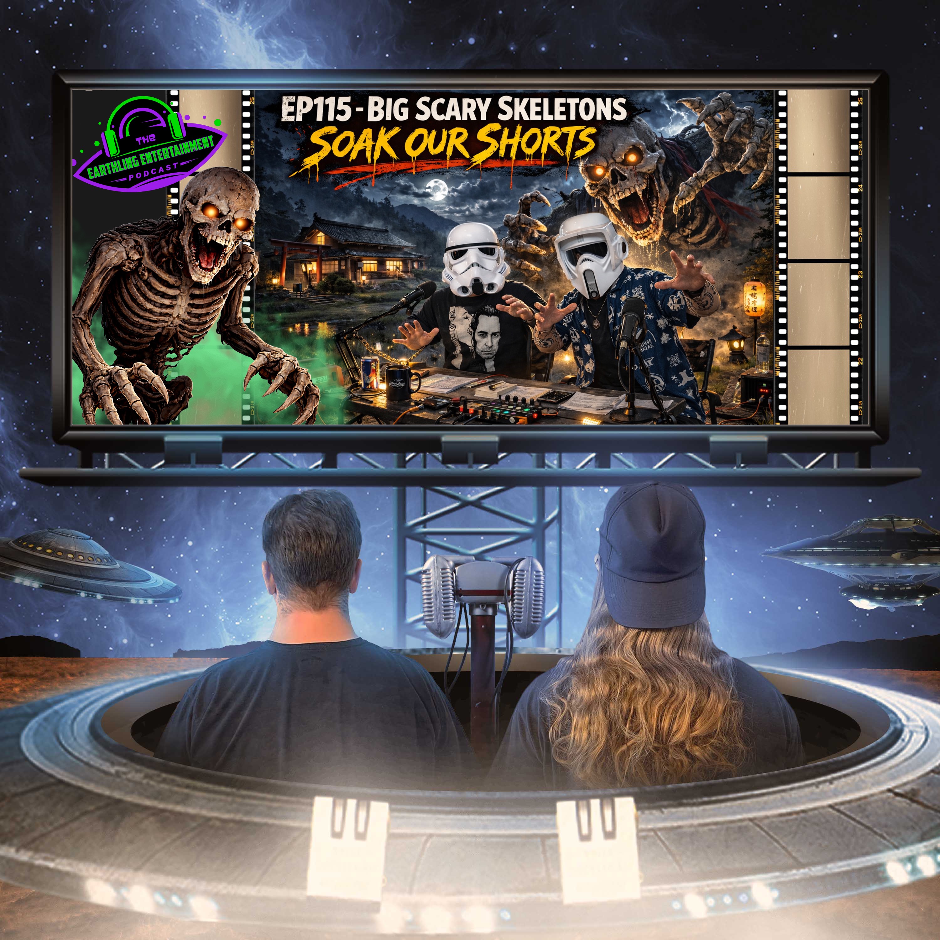EP115 - Big Scary Skeletons Soak Our Shorts episode artwork