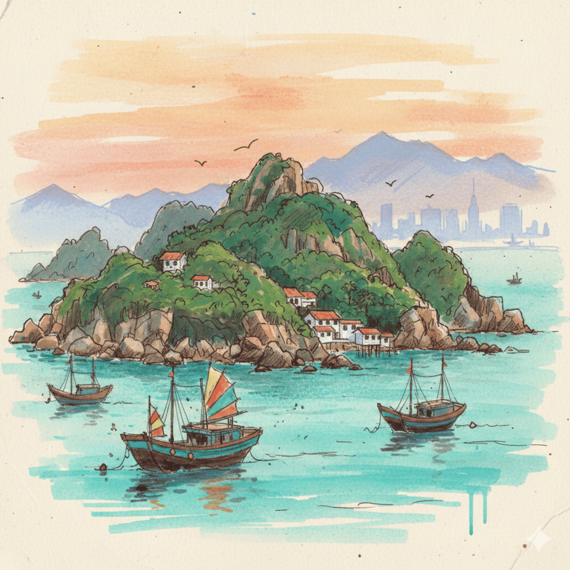 (SPA) la riqueza cultural y ecológica de la isla de Lamma, Hong Kong