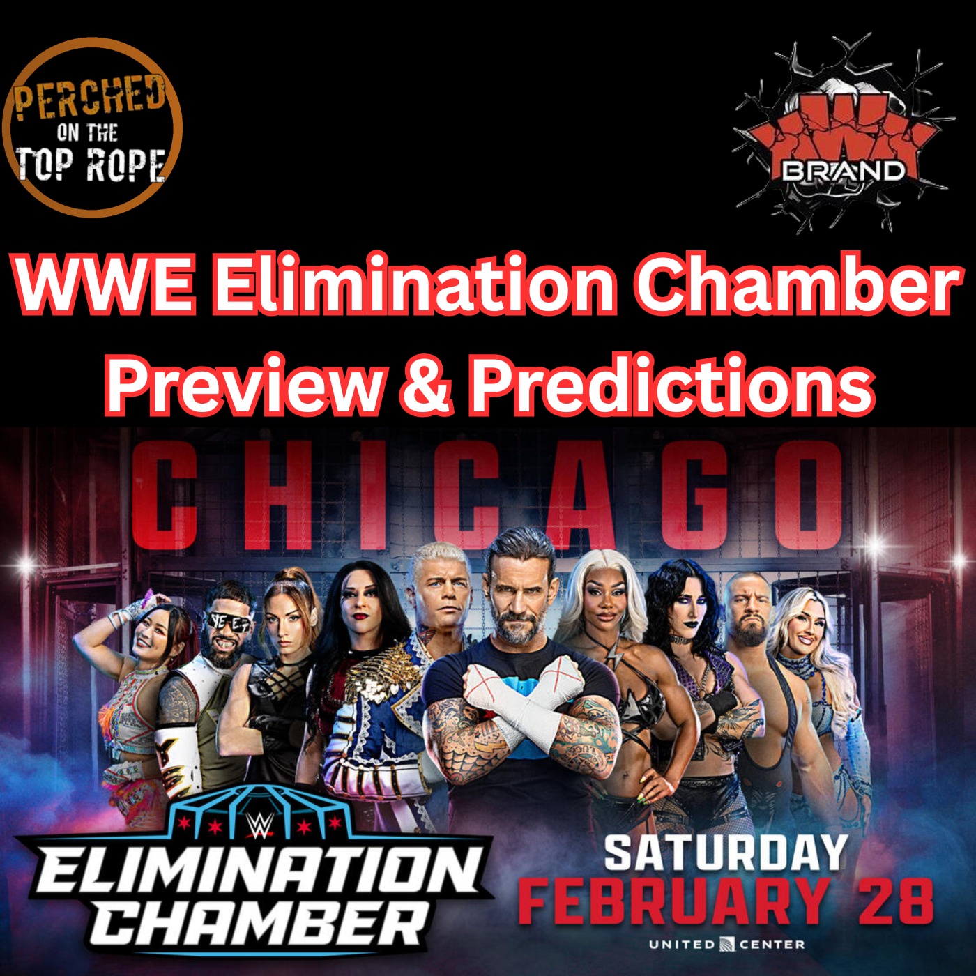 E308: WWE Elimination Chamber Preview & Predictions! episode artwork