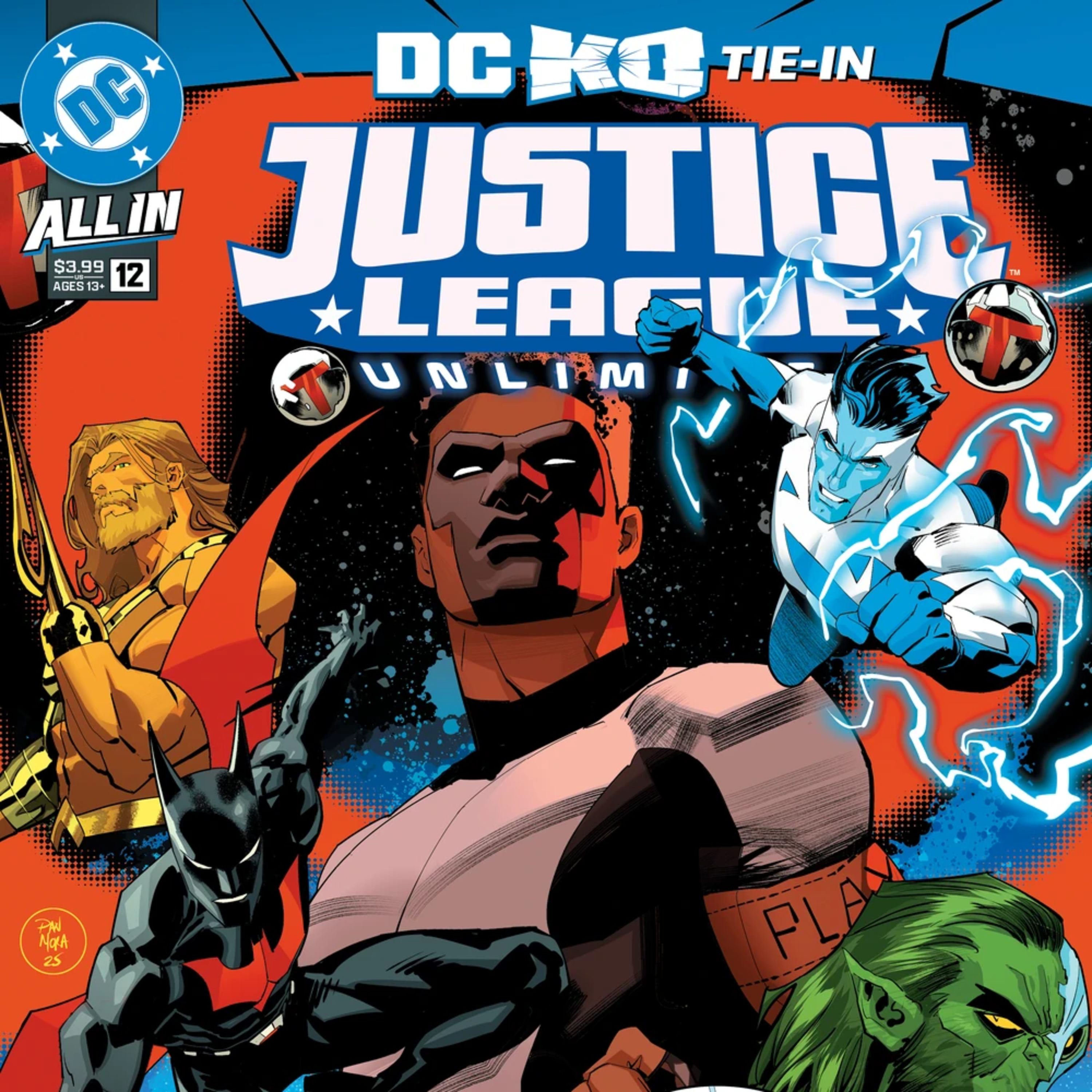 Justice League Unlimited Vol 2 # 12 [2025] DC KO Tie-In episode artwork