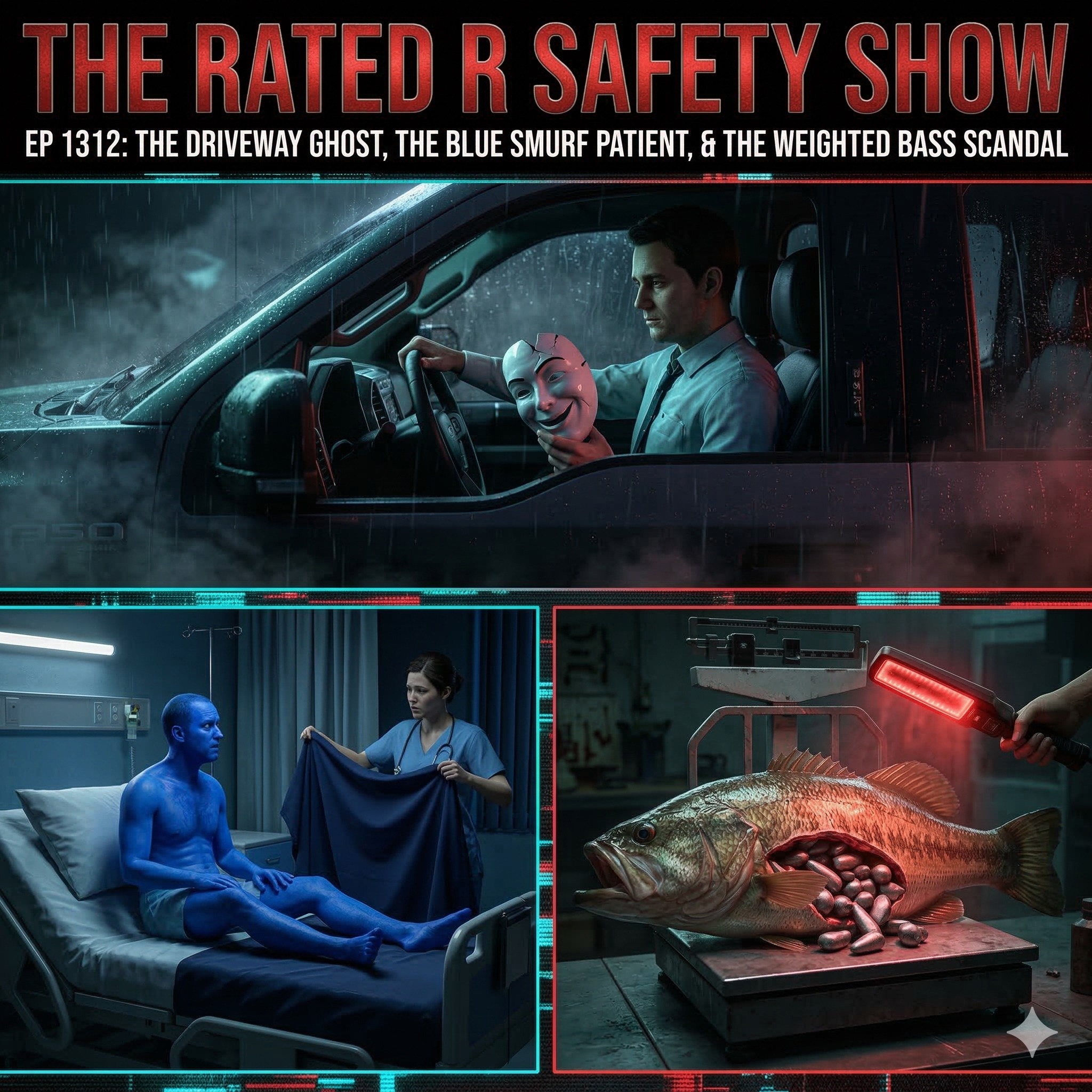 EP 1312: The Driveway Ghost, The Blue Smurf Patient, & The Weighted Bass Scandal