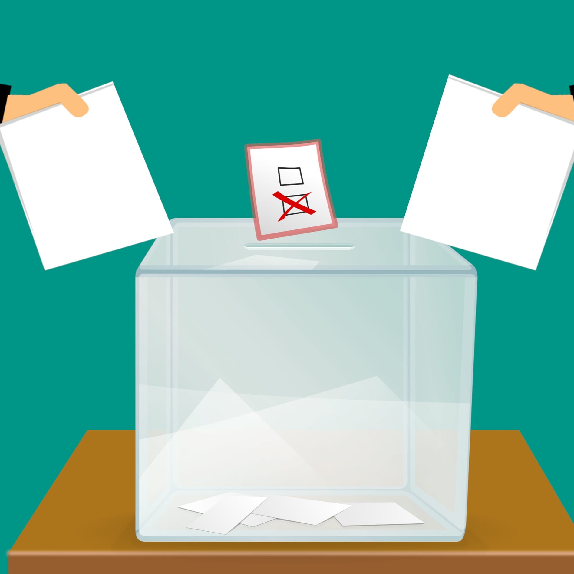 Encuestas y simulacro de votación