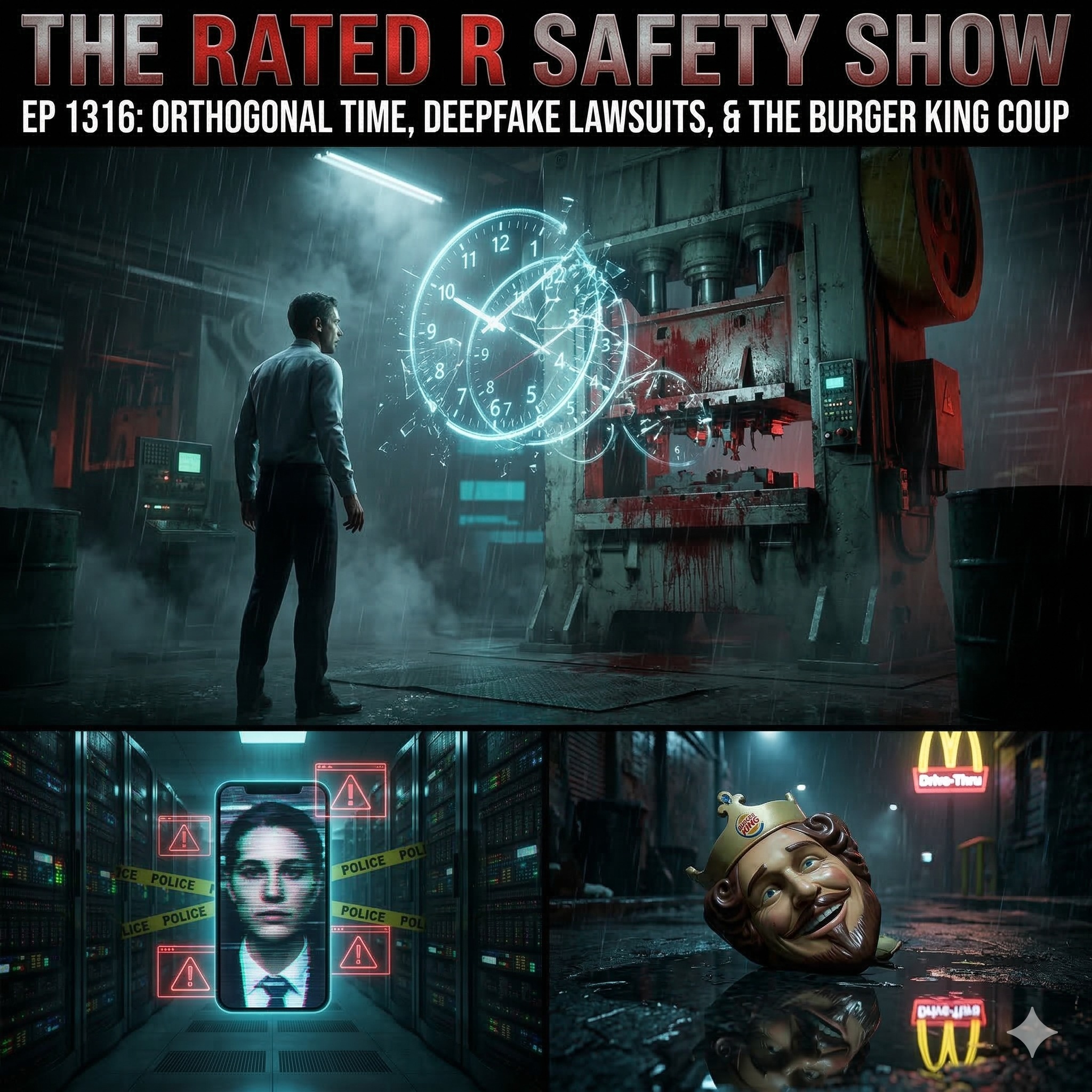 EP 1316: Orthogonal Time, Deepfake Lawsuits, & The Burger King Coup