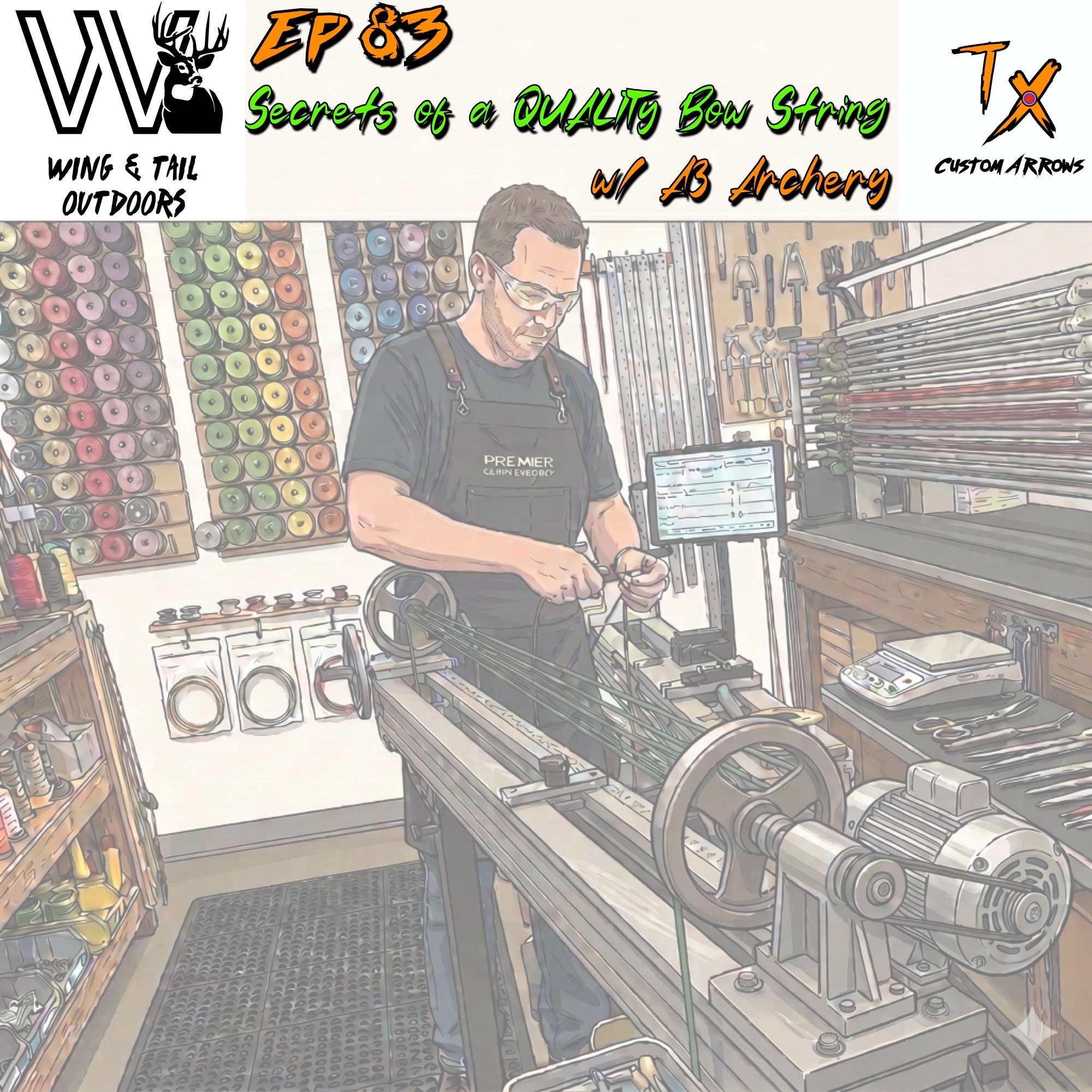Wing & Tail Outdoors - Secrets of a QUALITY Bow String w/ A3 Archery