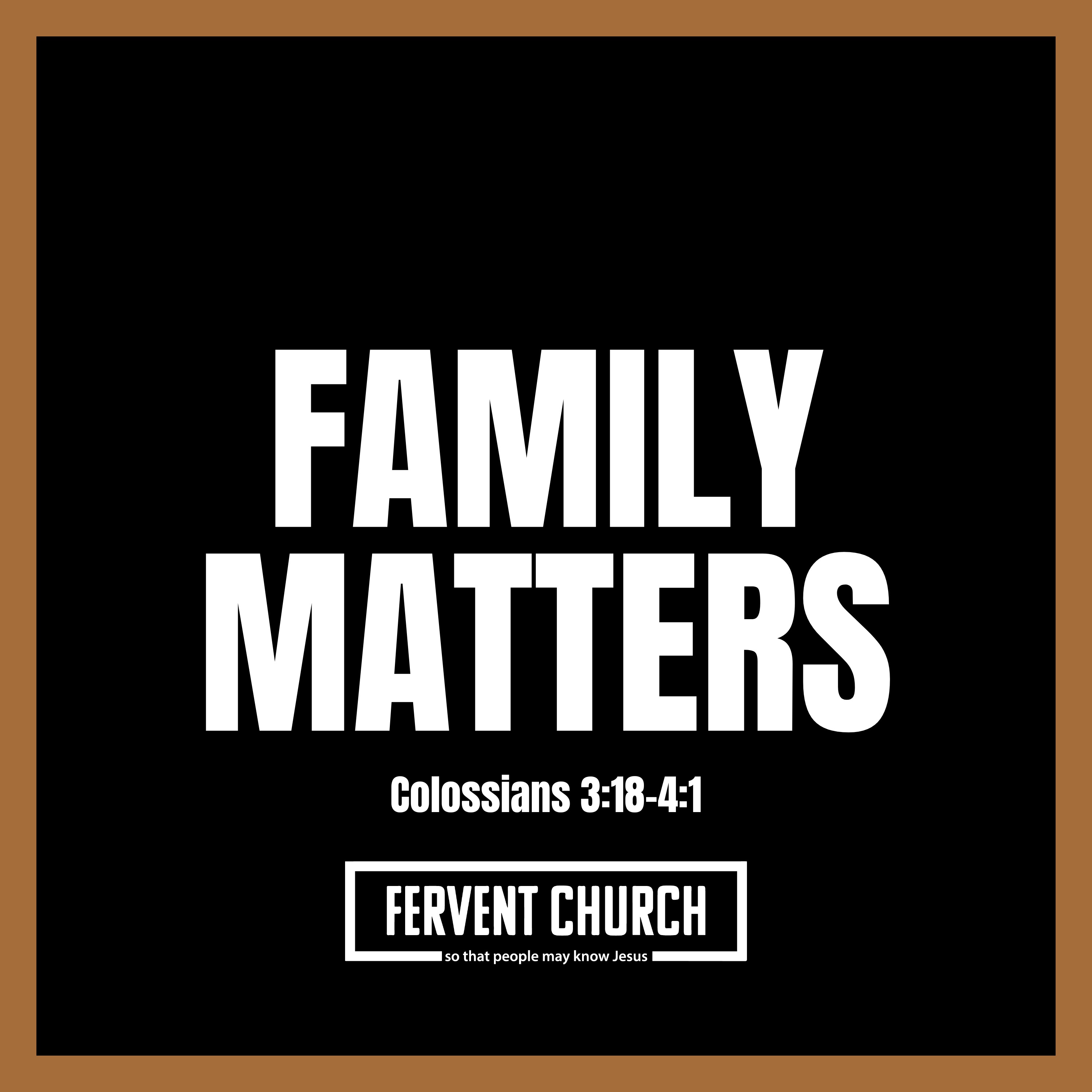 Family Matters: God’s Design for Marriage, Parenting, and Work (Colossians 3:18–4:1) episode artwork