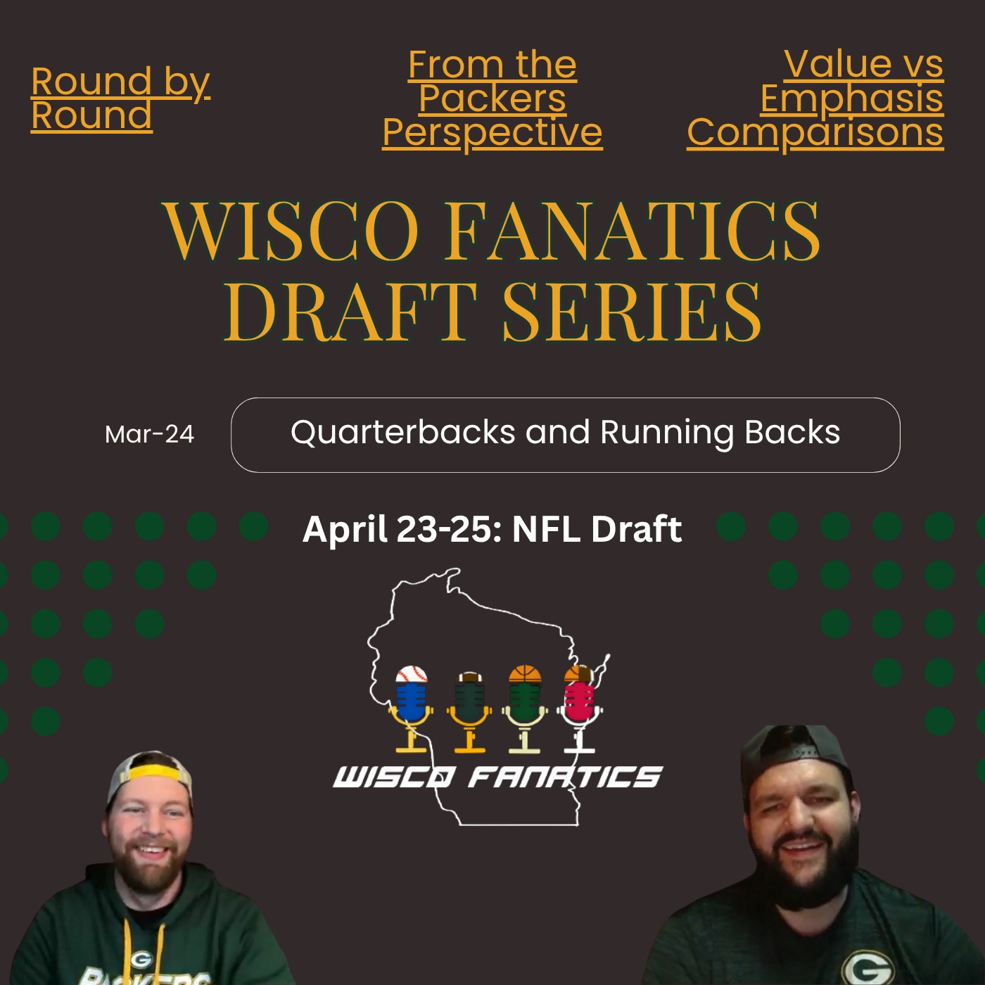 Wisco Fanatics Draft Series: QBs and RBs episode artwork