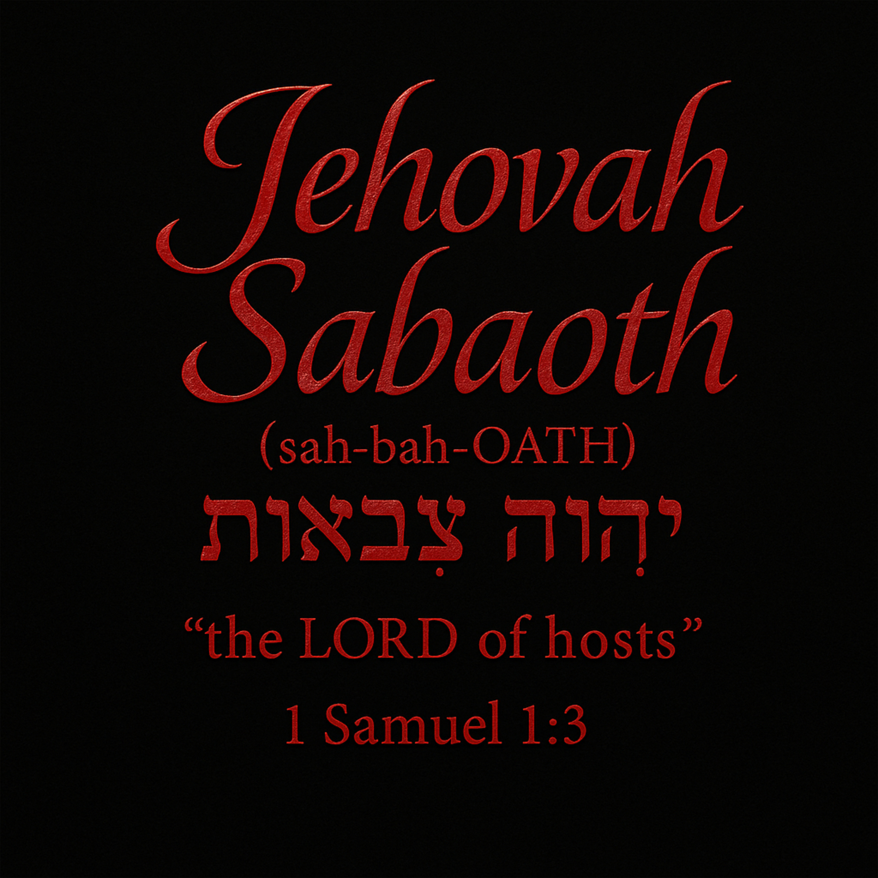 ✨Bonus: Episode 65: Jehovah Sabaoth— The Lord of Hosts
